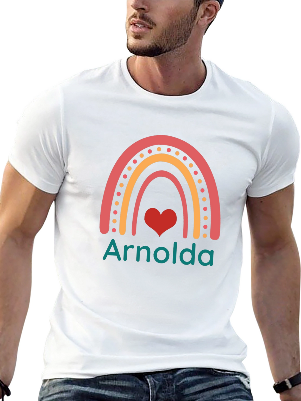 Arnolds Rainbow Heart T-Shirt
