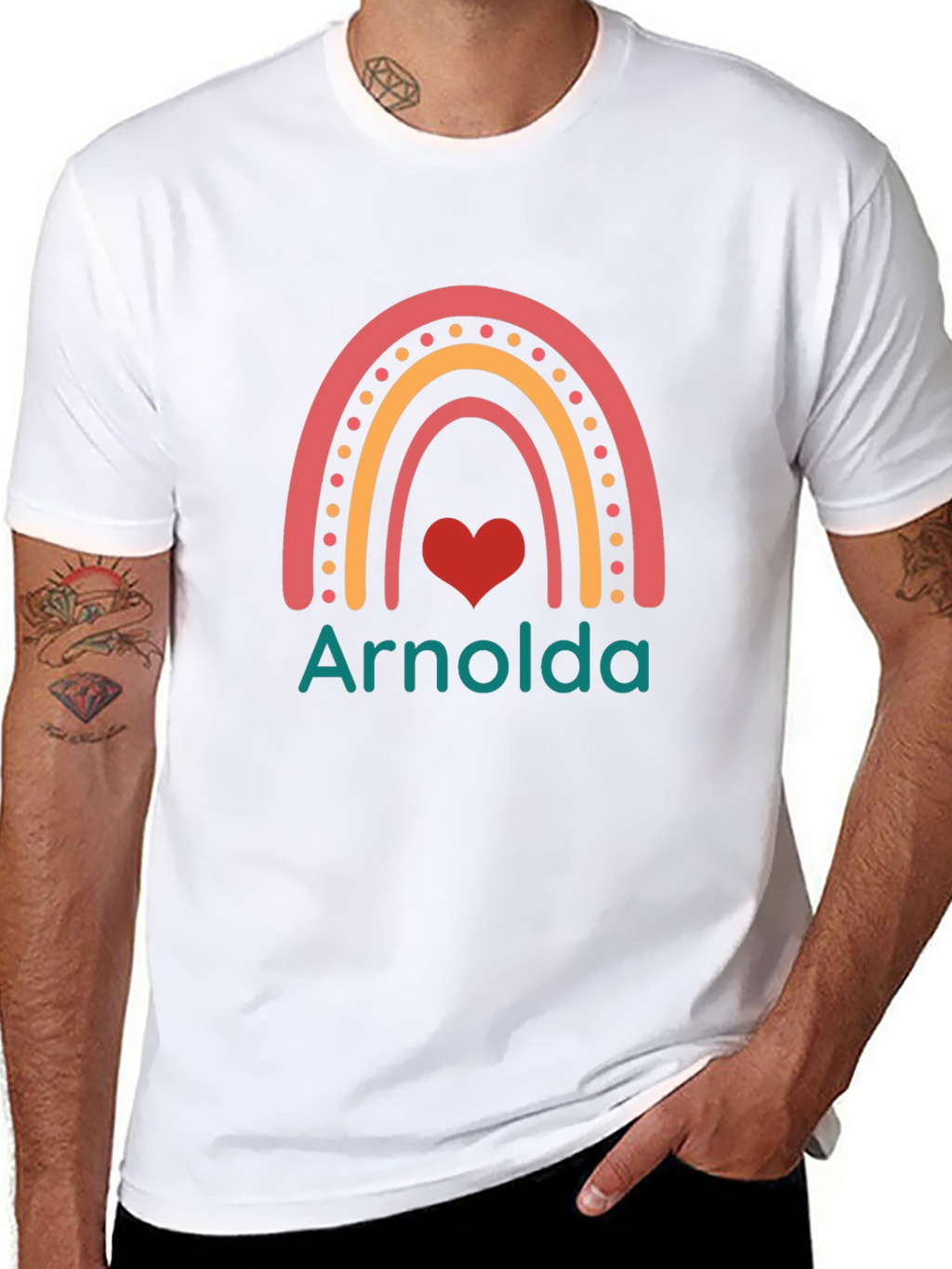 Arnolds Rainbow Heart T-Shirt