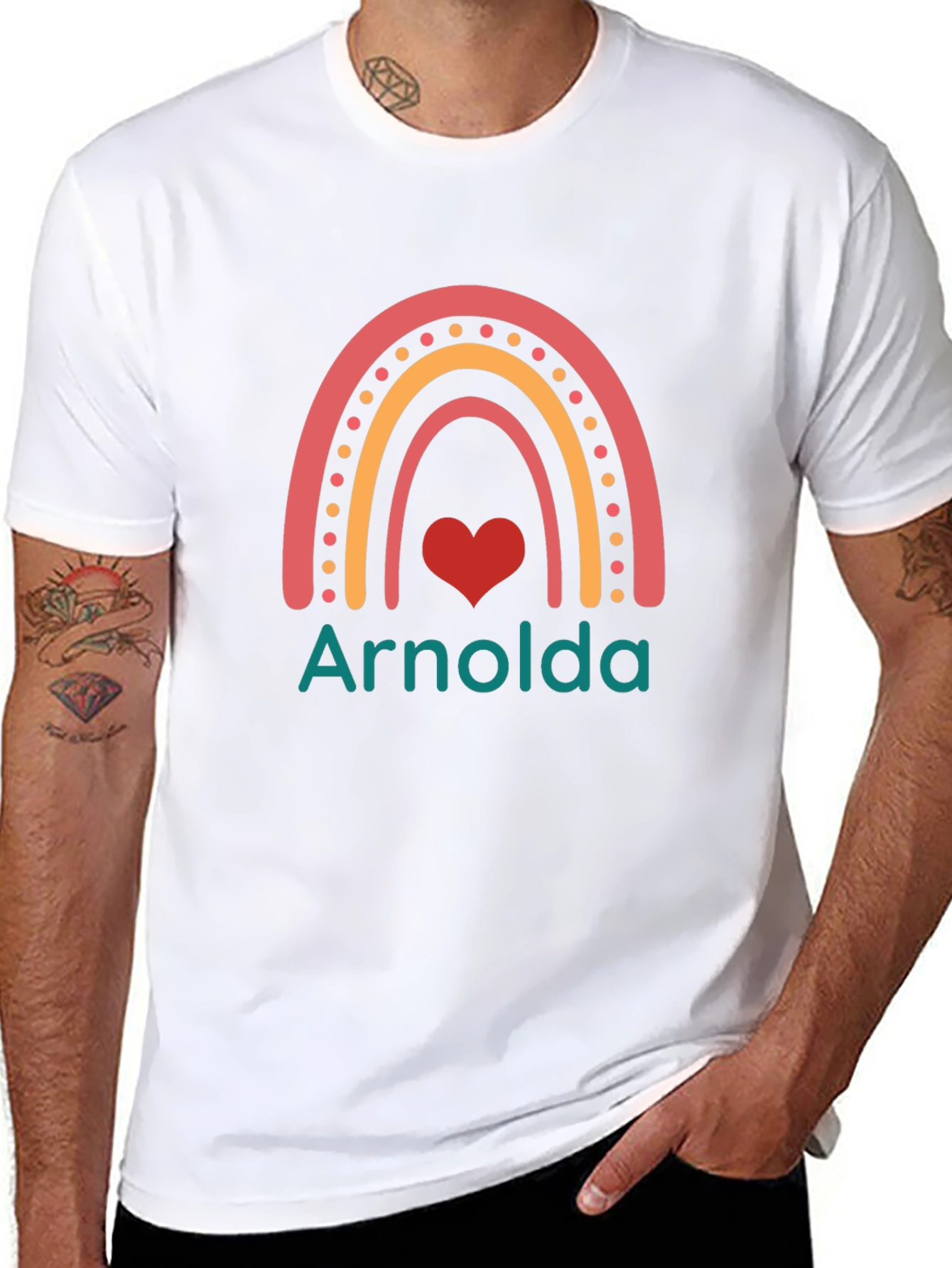 Arnolds Rainbow Heart T-Shirt