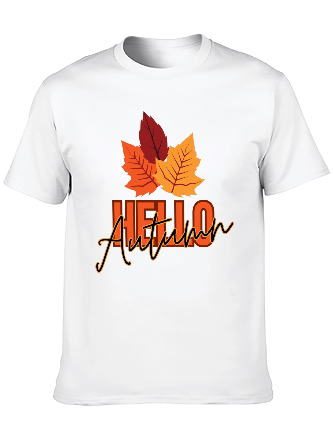 Hello Autumn Graphic Tee - Fall Season Shirt