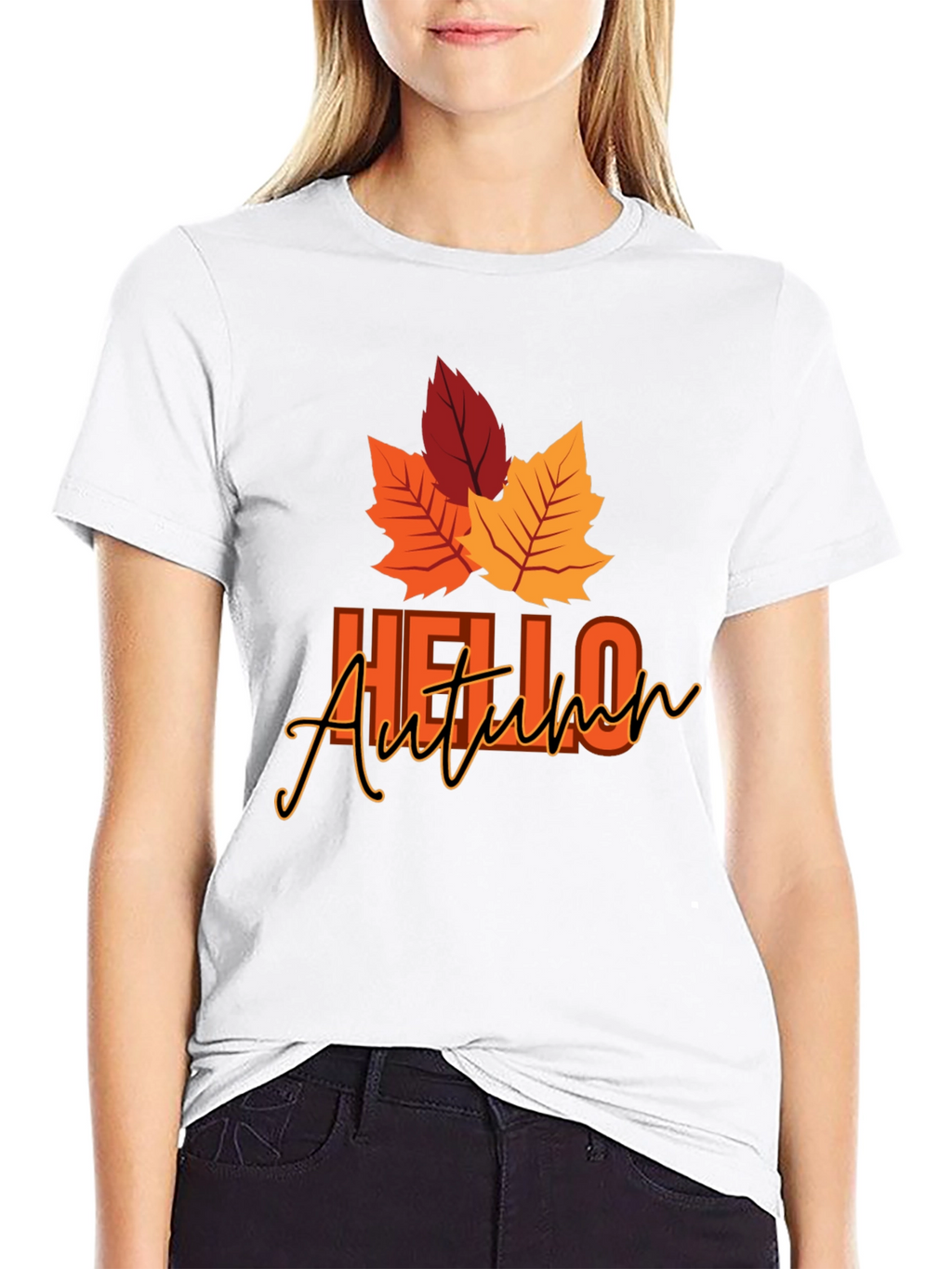 Hello Autumn Graphic Tee - Fall Season Shirt