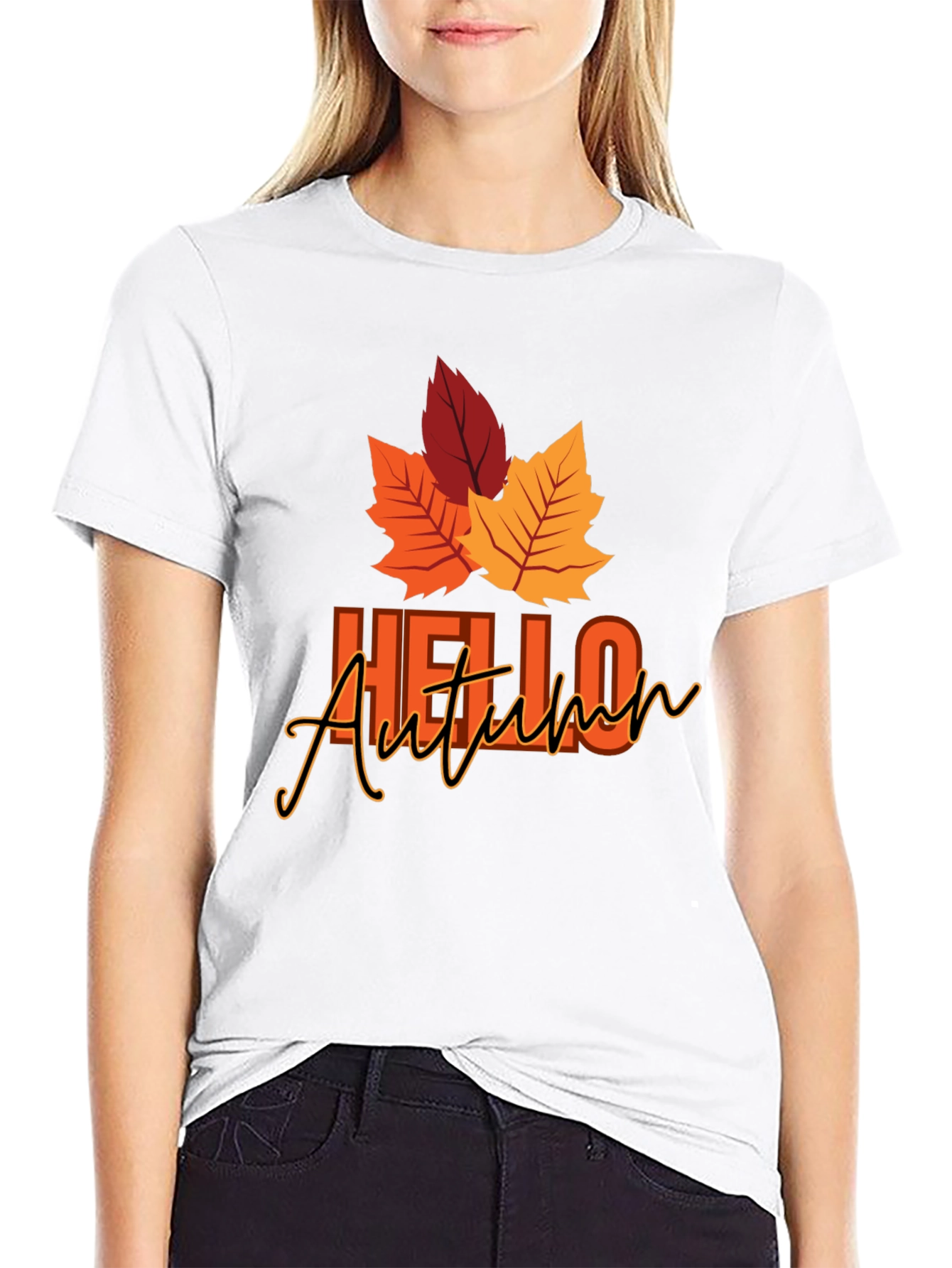Hello Autumn Graphic Tee - Fall Season Shirt