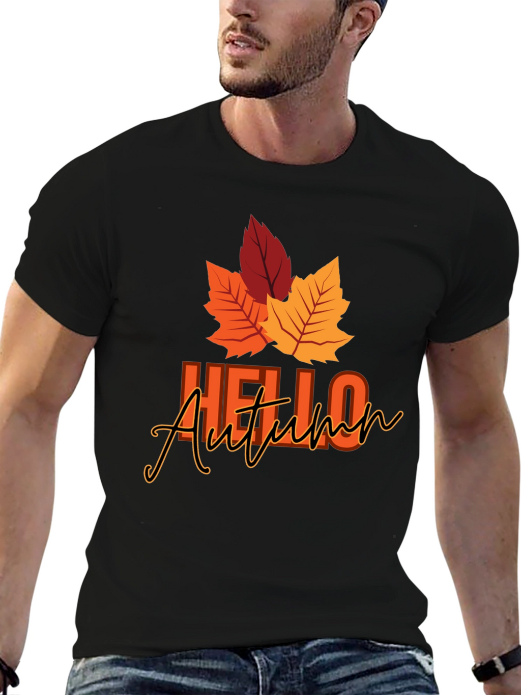 Hello Autumn Graphic Tee - Fall Season Shirt
