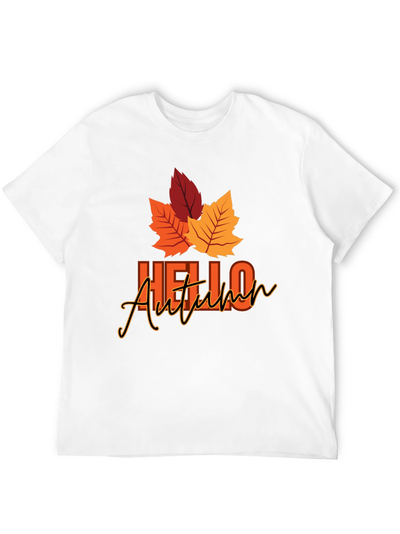 Hello Autumn Graphic Tee - Fall Season Shirt