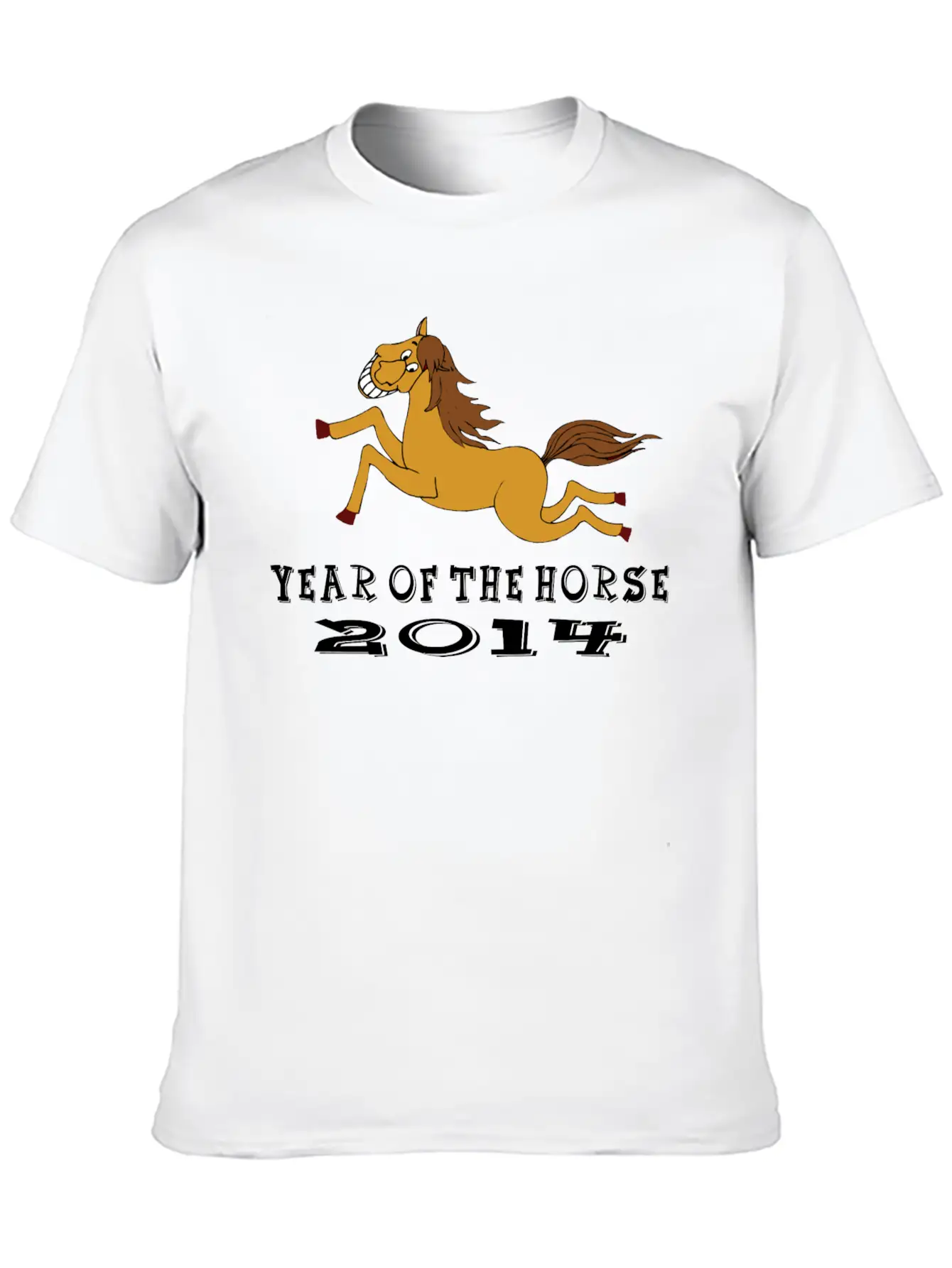 Year Of The Horse 2014 Breathable Graphic T-Shirt – Perfect For Casual Days