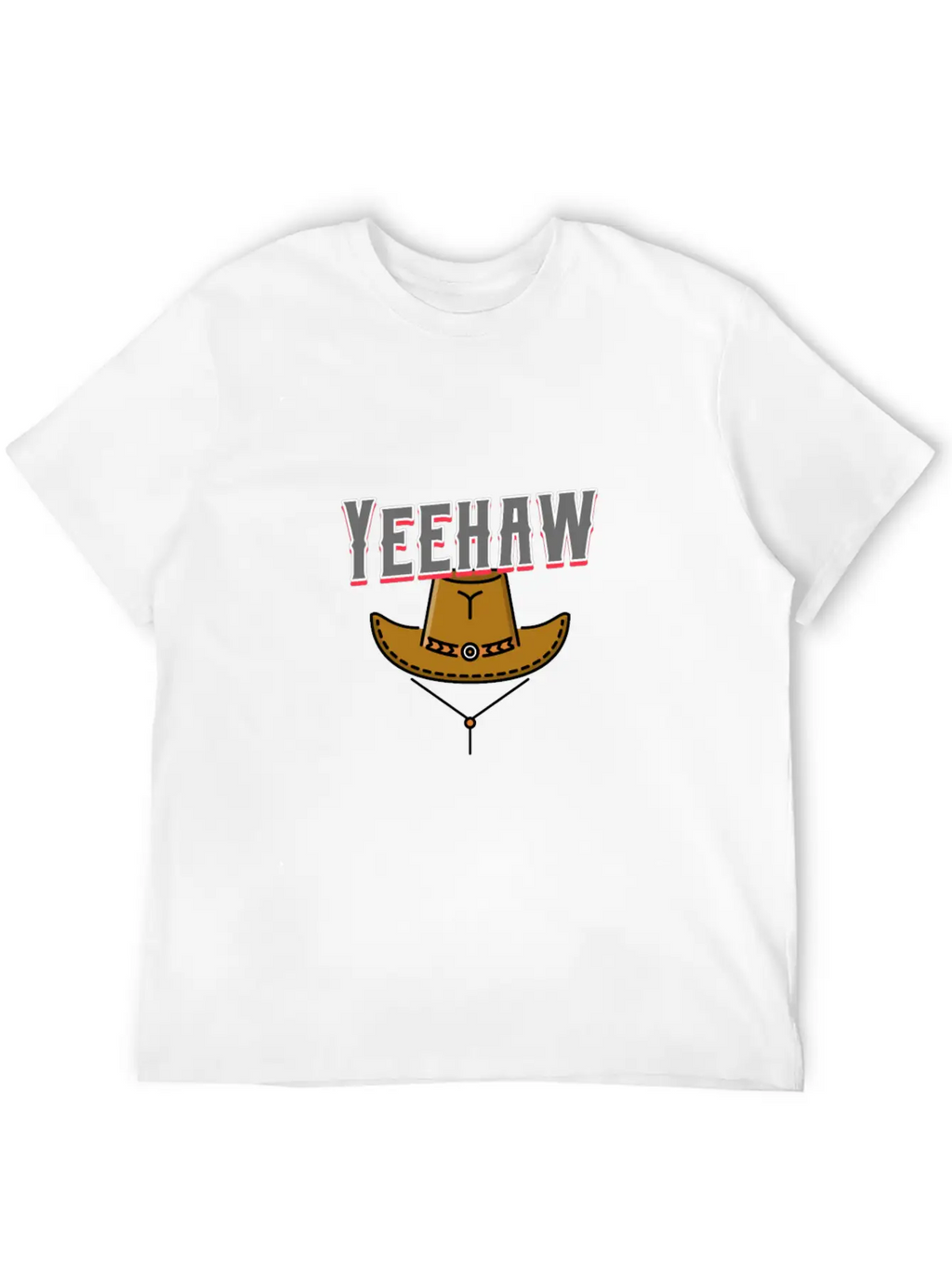 YEEHAW COWBOY Essential Cotton Tee For Daily Outfits – Unisex Style