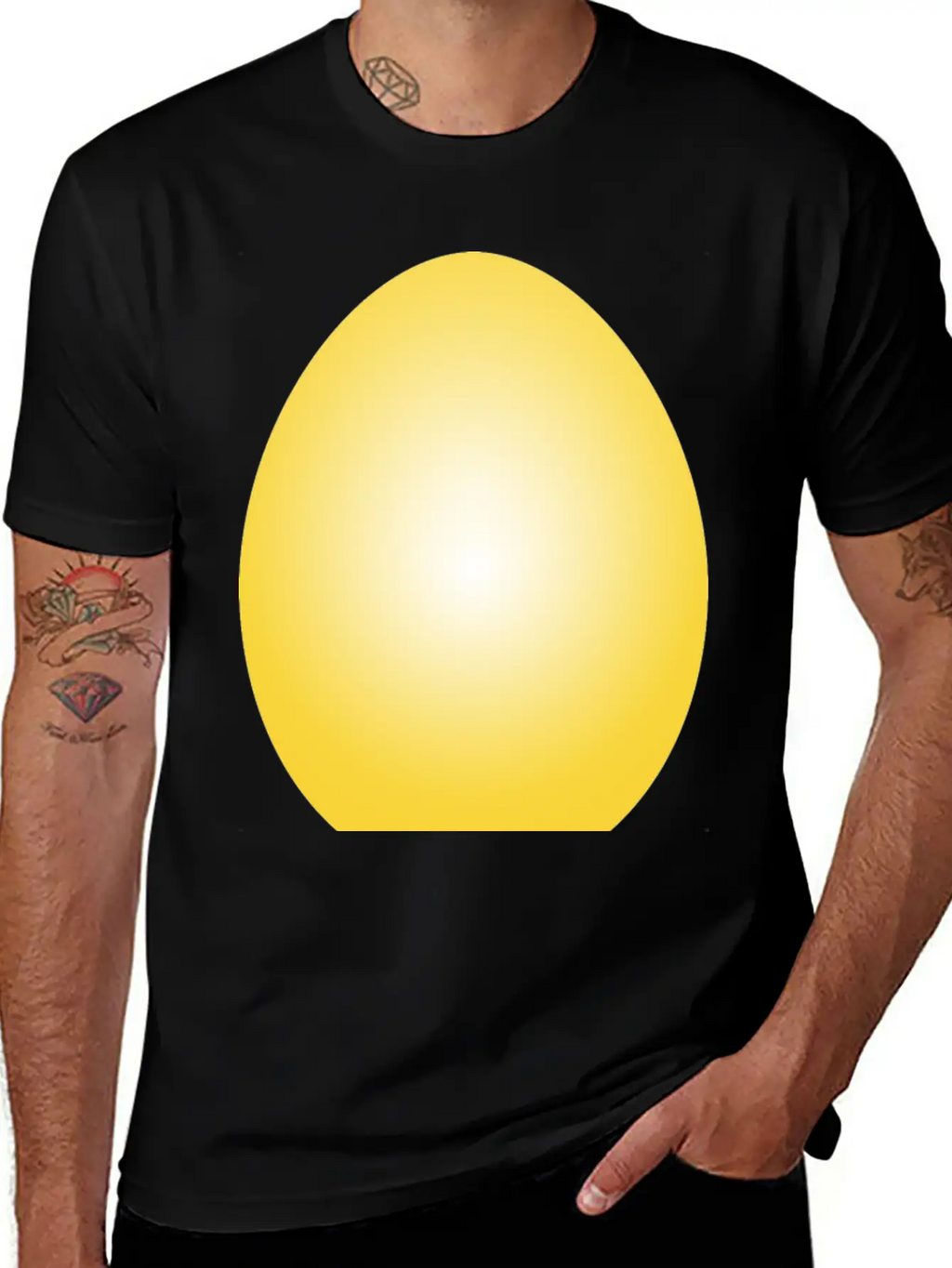 Yellow Easter Egg Timeless Short Sleeve Tee – Comfy And Minimalist Design
