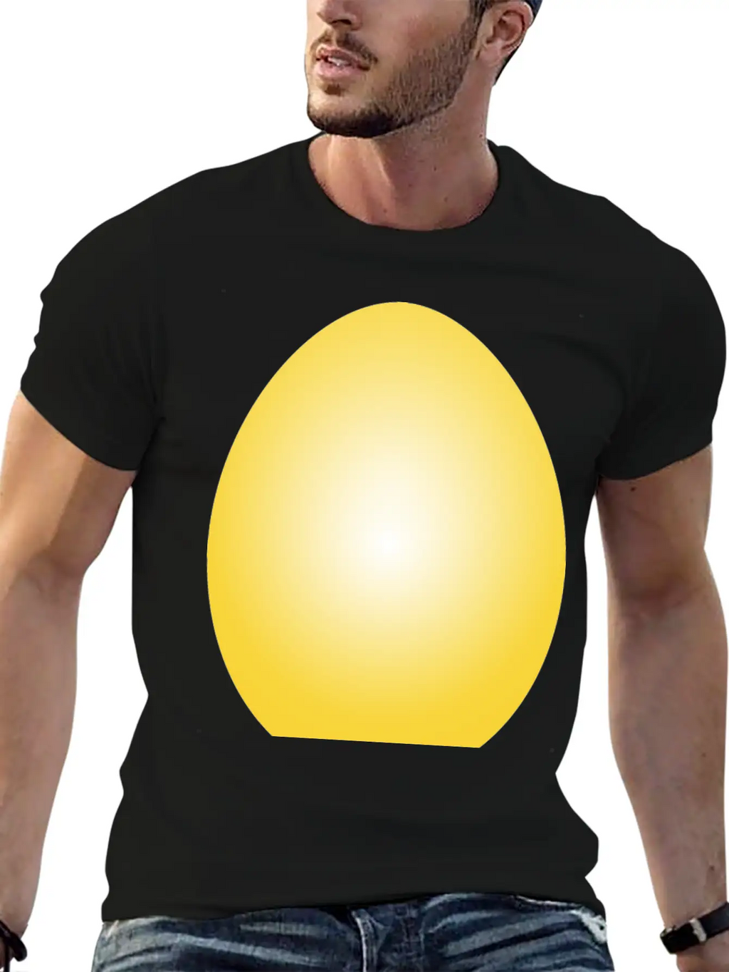 Yellow Easter Egg Timeless Short Sleeve Tee – Comfy And Minimalist Design