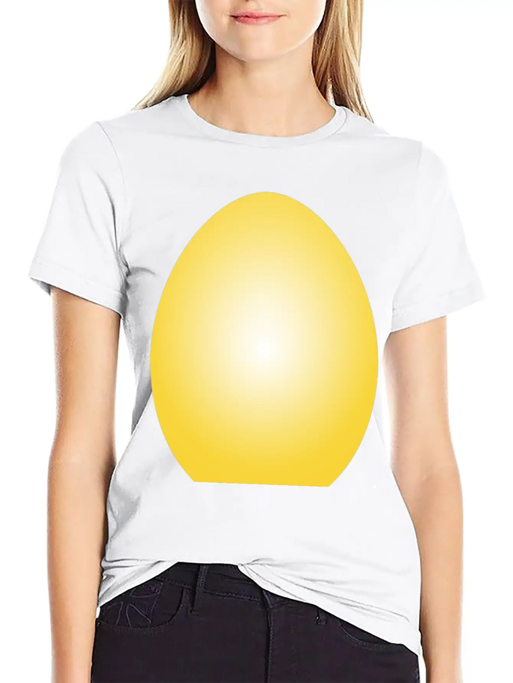 Yellow Easter Egg Timeless Short Sleeve Tee – Comfy And Minimalist Design