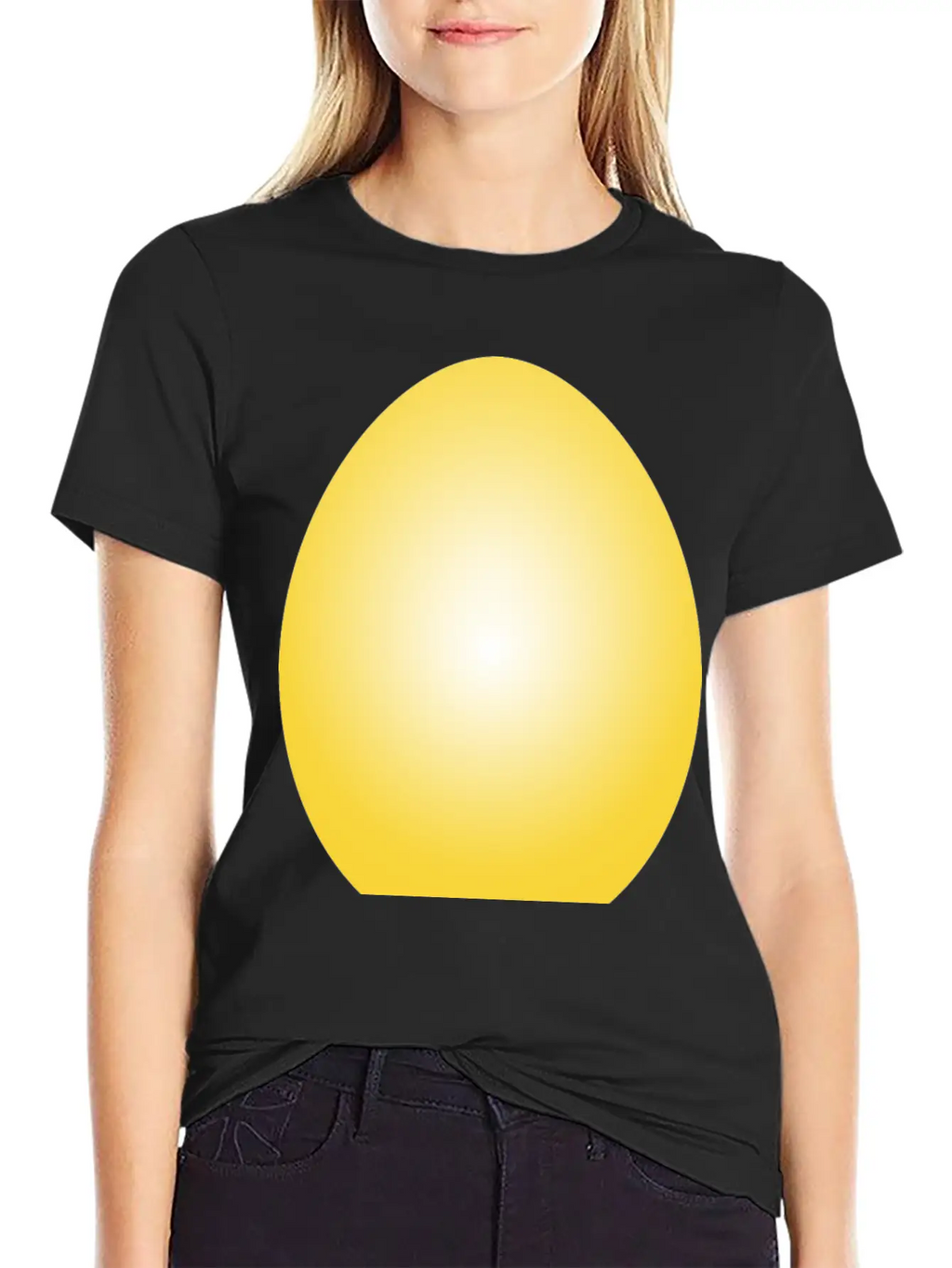 Yellow Easter Egg Timeless Short Sleeve Tee – Comfy And Minimalist Design