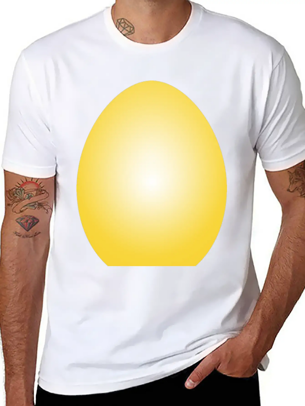 Yellow Easter Egg Timeless Short Sleeve Tee – Comfy And Minimalist Design