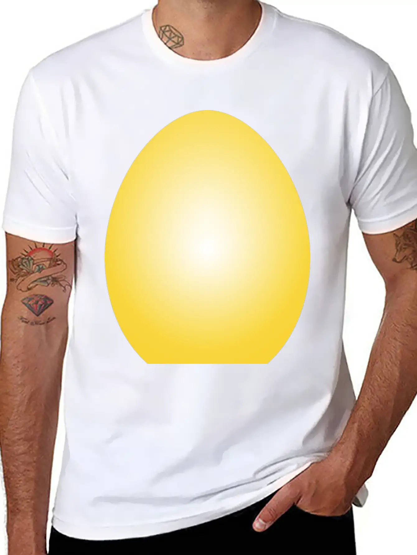 Yellow Easter Egg Timeless Short Sleeve Tee – Comfy And Minimalist Design