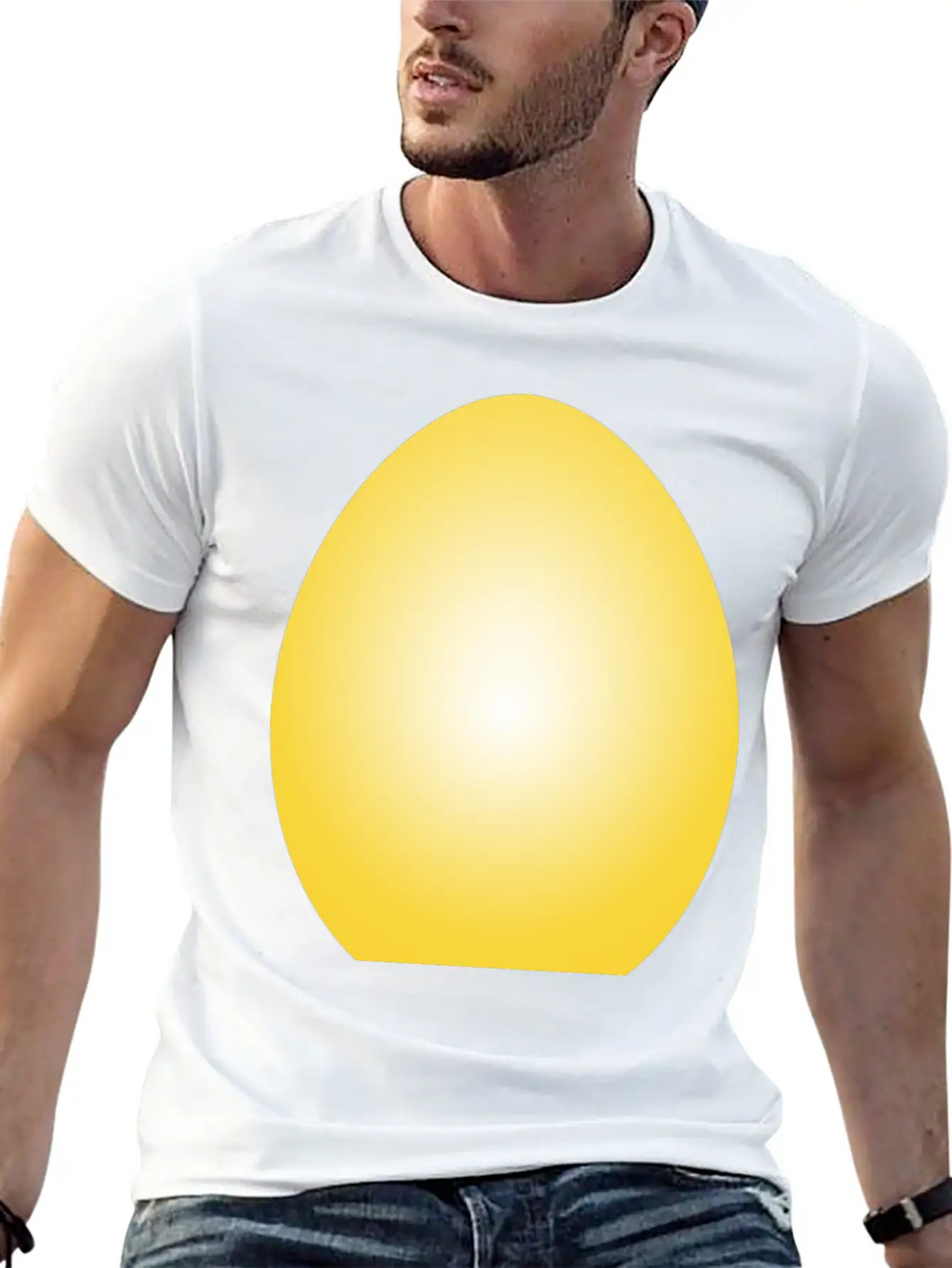 Yellow Easter Egg Timeless Short Sleeve Tee – Comfy And Minimalist Design