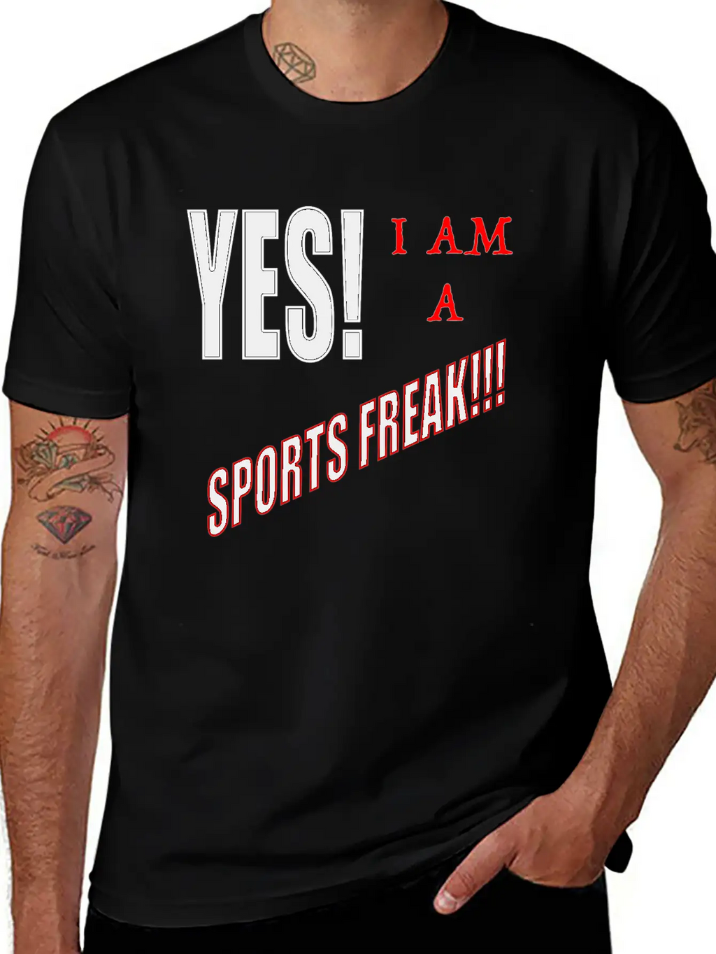 Yes I Am A Sports Freak Essential Unisex Summer Tee – Soft Cotton Casual Fit