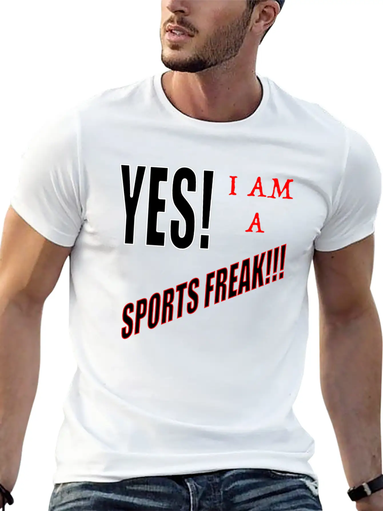 Yes I Am A Sports Freak Essential Unisex Summer Tee – Soft Cotton Casual Fit