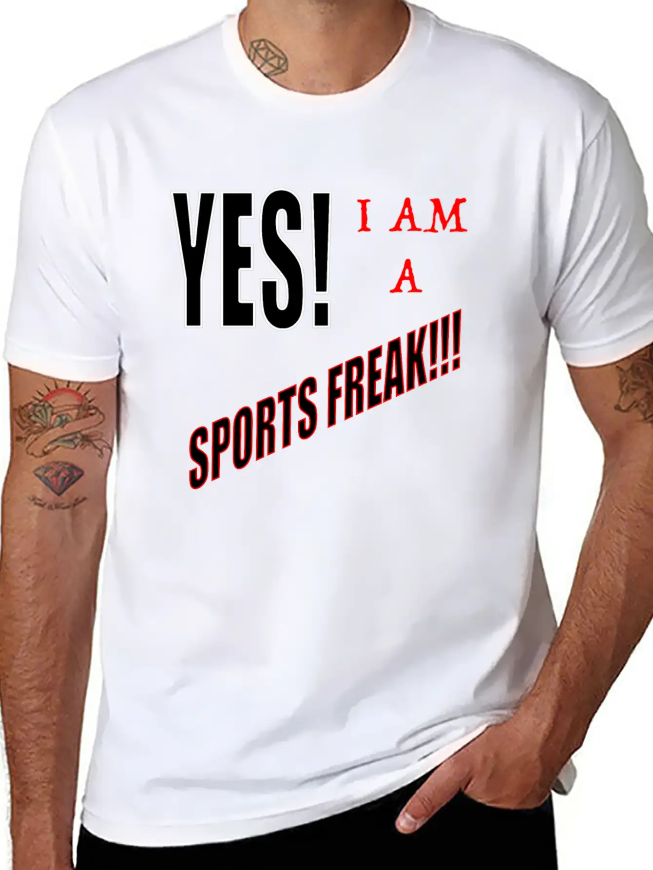 Yes I Am A Sports Freak Essential Unisex Summer Tee – Soft Cotton Casual Fit