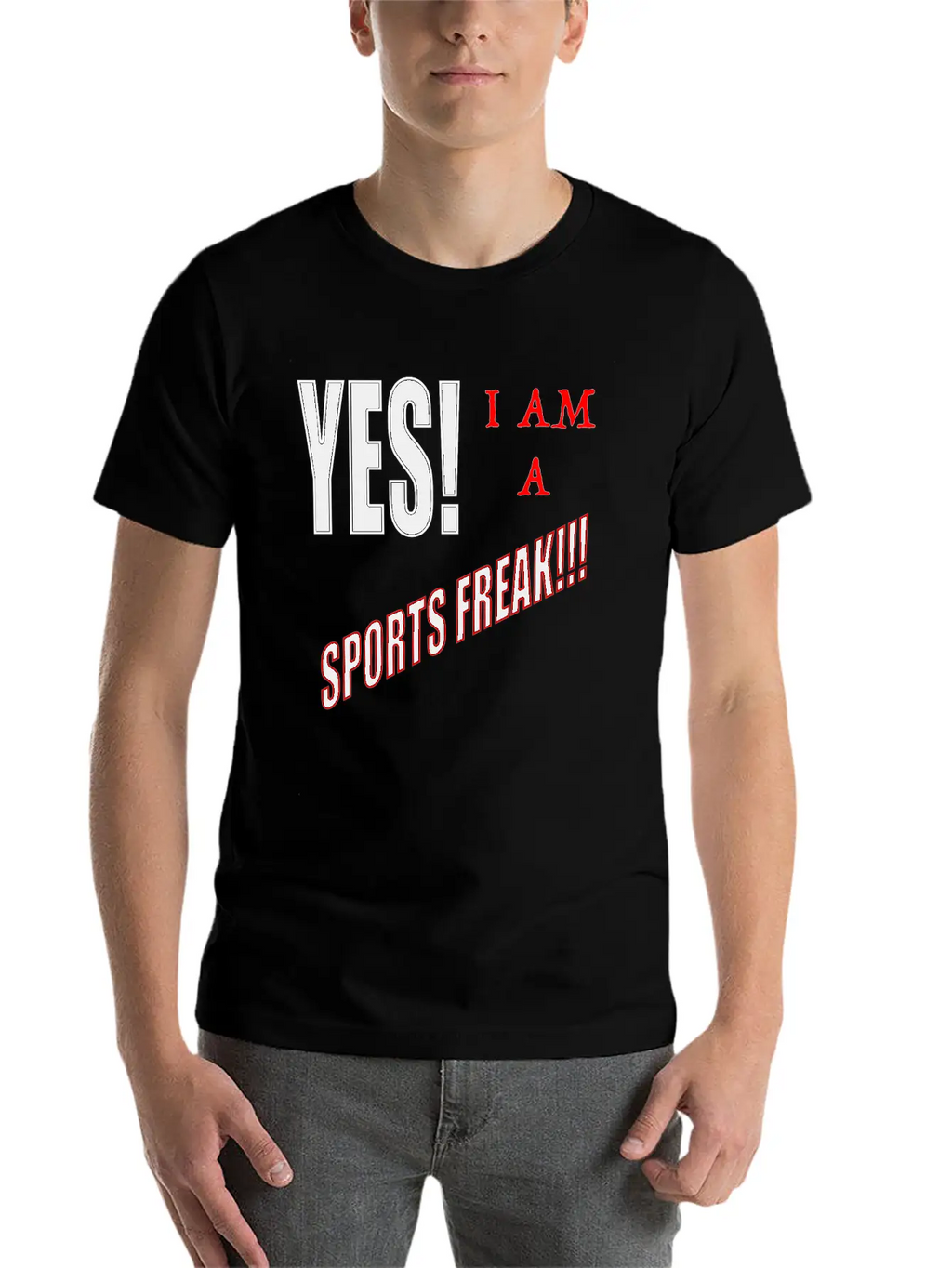 Yes I Am A Sports Freak Essential Unisex Summer Tee – Soft Cotton Casual Fit