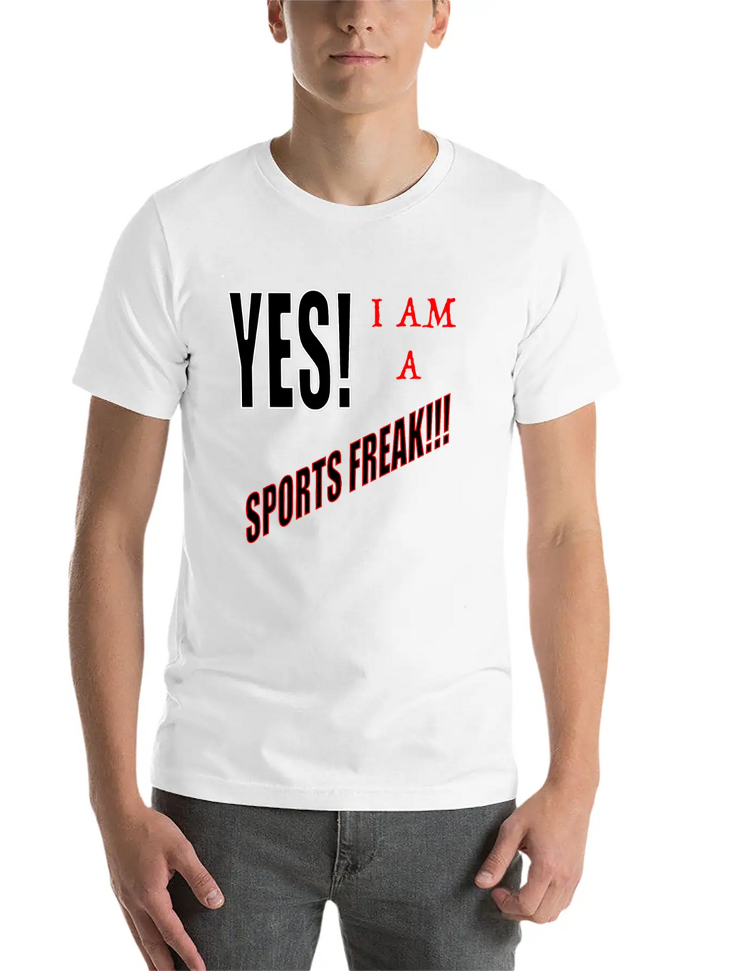 Yes I Am A Sports Freak Essential Unisex Summer Tee – Soft Cotton Casual Fit