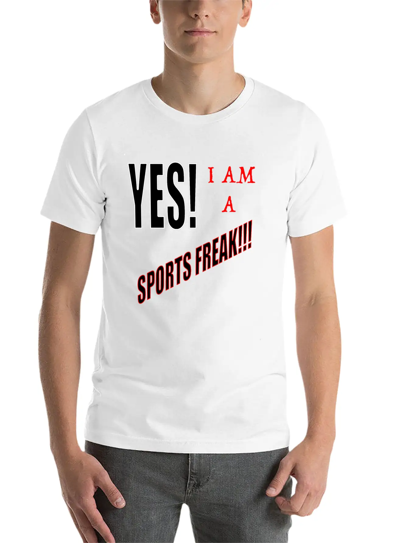 Yes I Am A Sports Freak Essential Unisex Summer Tee – Soft Cotton Casual Fit