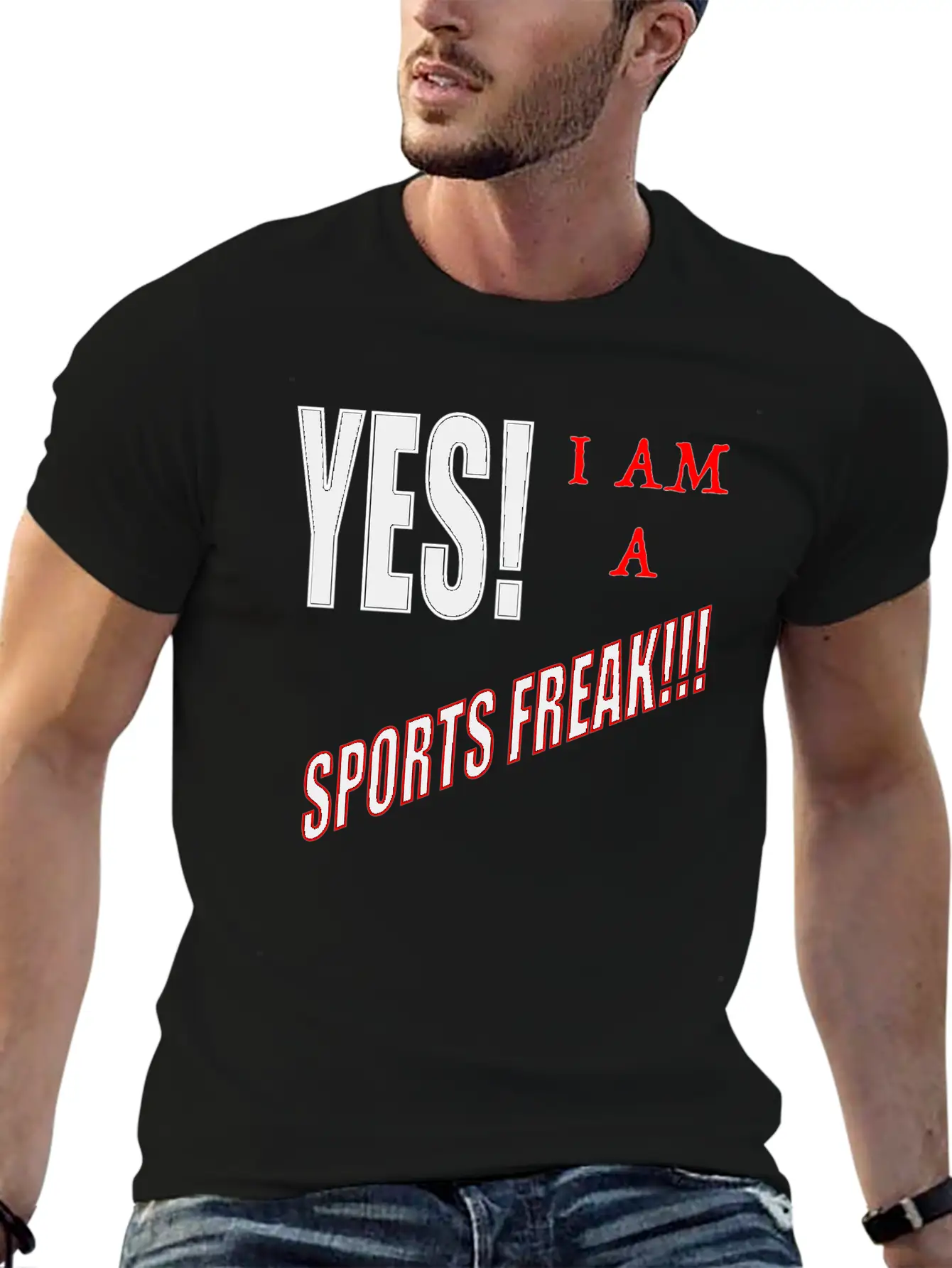 Yes I Am A Sports Freak Essential Unisex Summer Tee – Soft Cotton Casual Fit