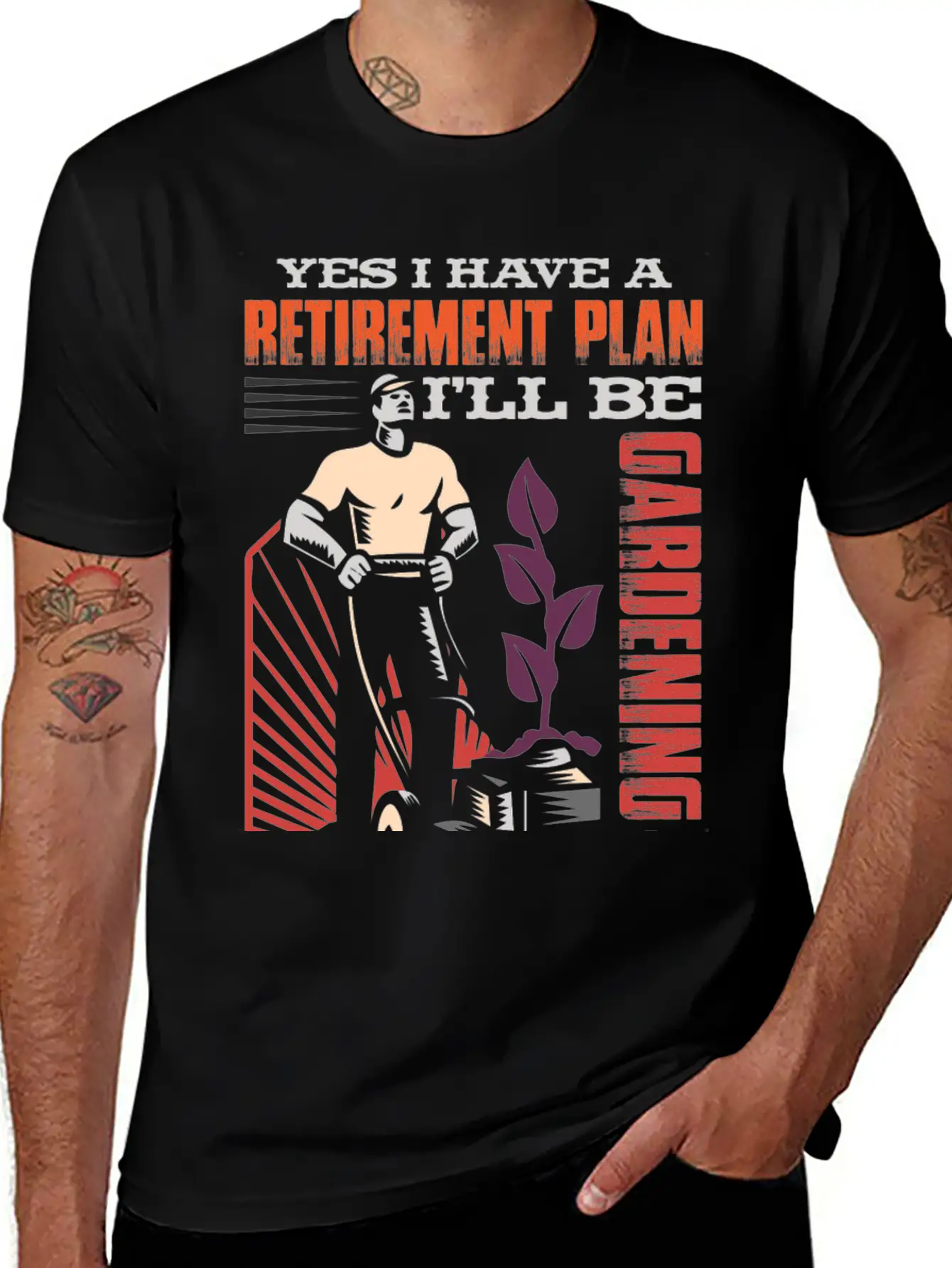 Yes, I Have A Retirement Plan - I Will Be Gardening Gift Idea Breathable Graphic T-Shirt – Perfect For Casual Days