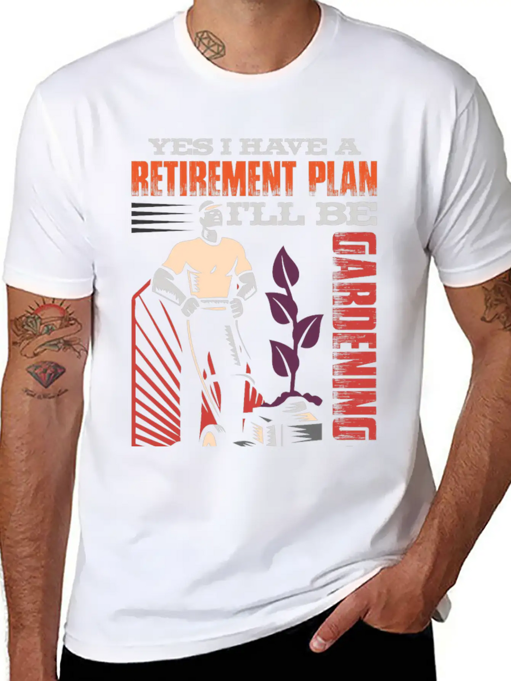 Yes, I Have A Retirement Plan - I Will Be Gardening Gift Idea Breathable Graphic T-Shirt – Perfect For Casual Days