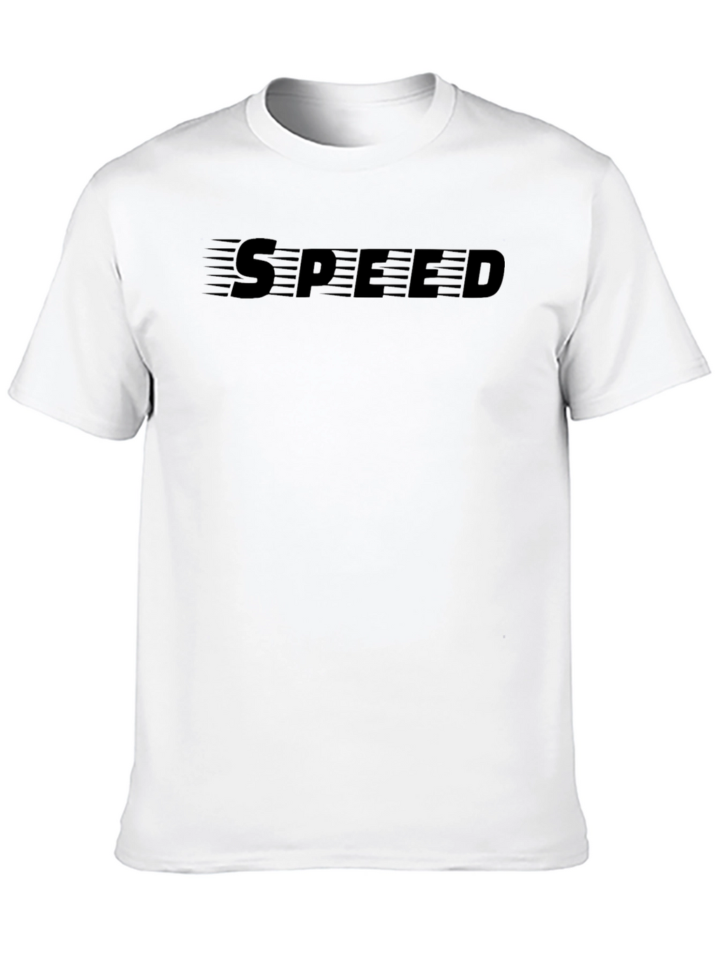 Mens Black SPEED Graphic Tee - Soft & Stylish