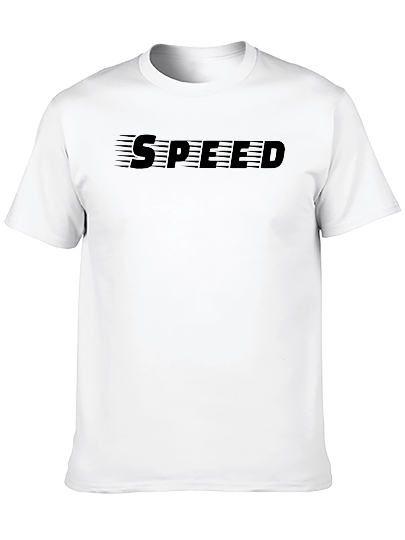 Mens Black SPEED Graphic Tee - Soft & Stylish