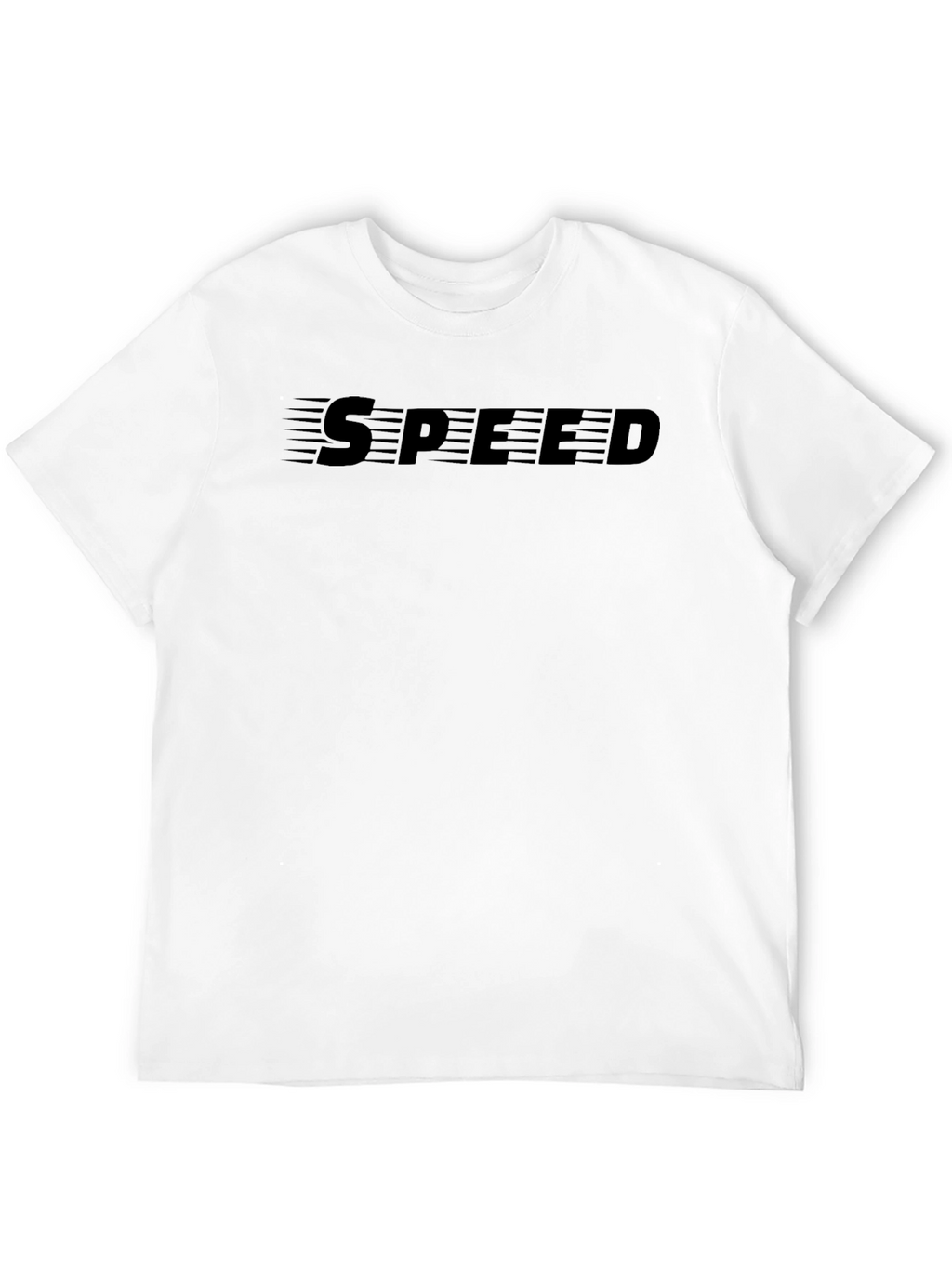 Mens Black SPEED Graphic Tee - Soft & Stylish