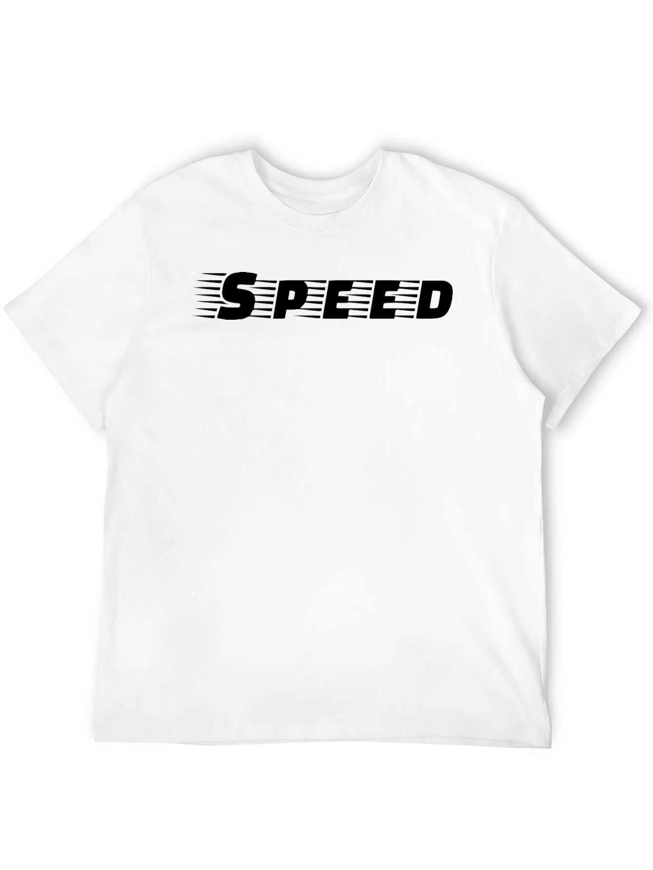 Mens Black SPEED Graphic Tee - Soft & Stylish