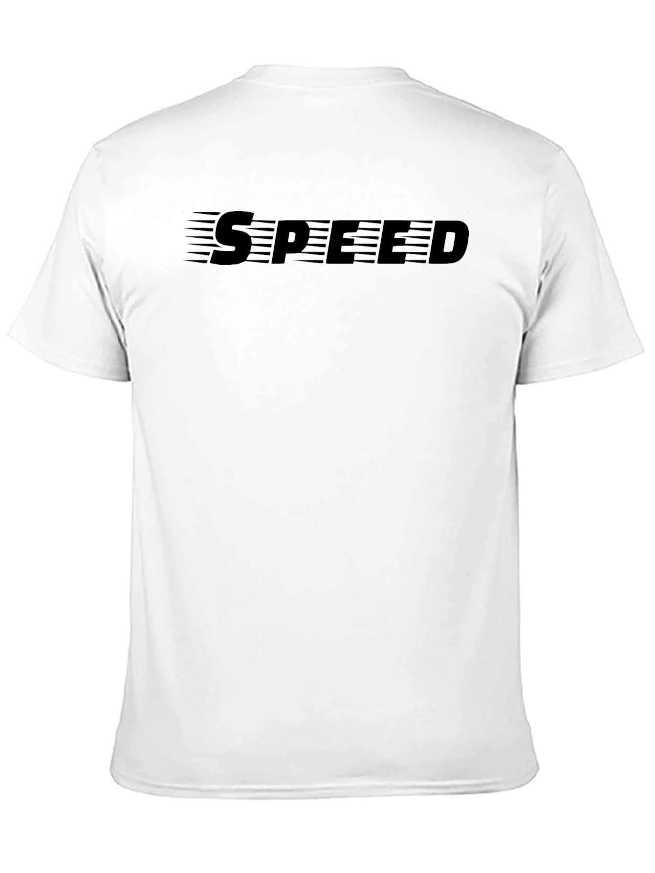 Mens Black SPEED Graphic Tee - Soft & Stylish