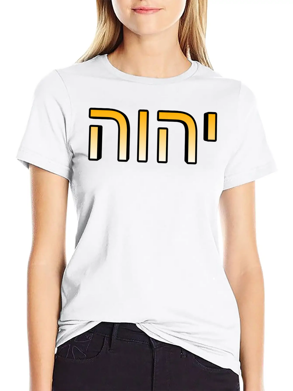YHWH (name Of God's Name In Modern Hebrew) Classic Cotton Tee – Unisex Comfort For Any Season