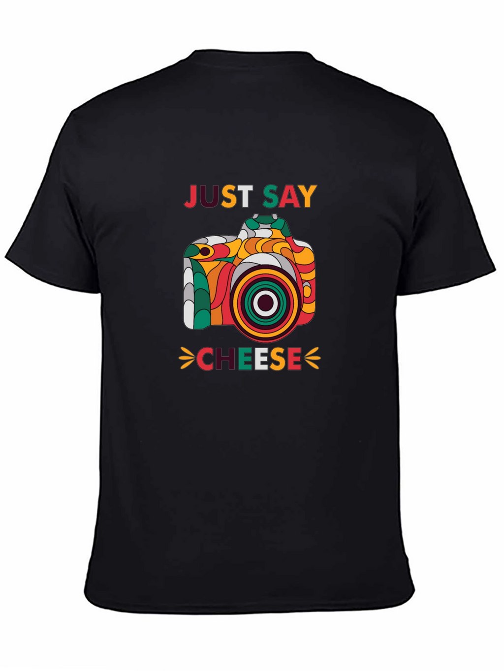 Just Say Cheese Camera Graphic T-Shirt