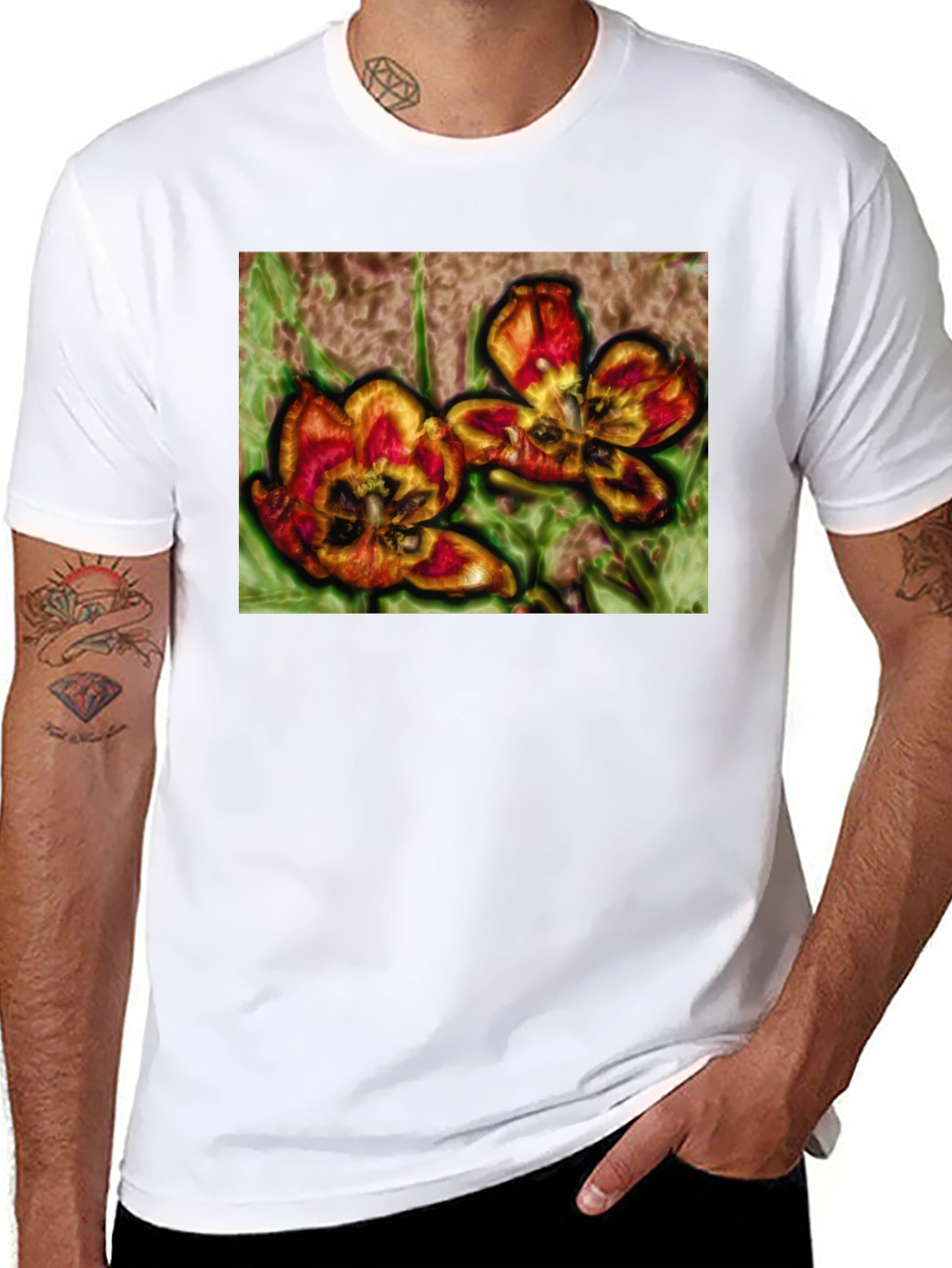 Floral Graphic Print T-Shirt