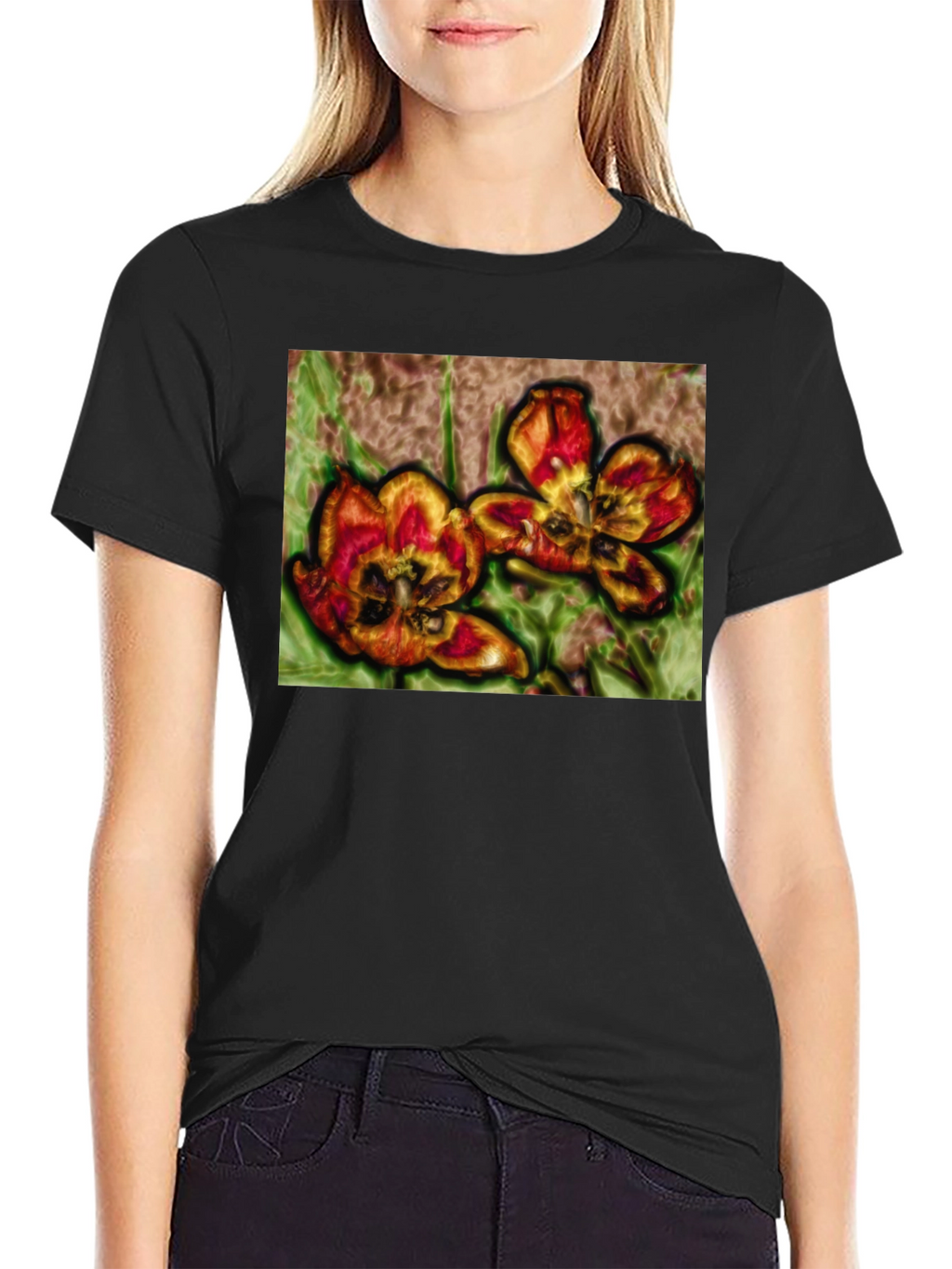 Floral Graphic Print T-Shirt