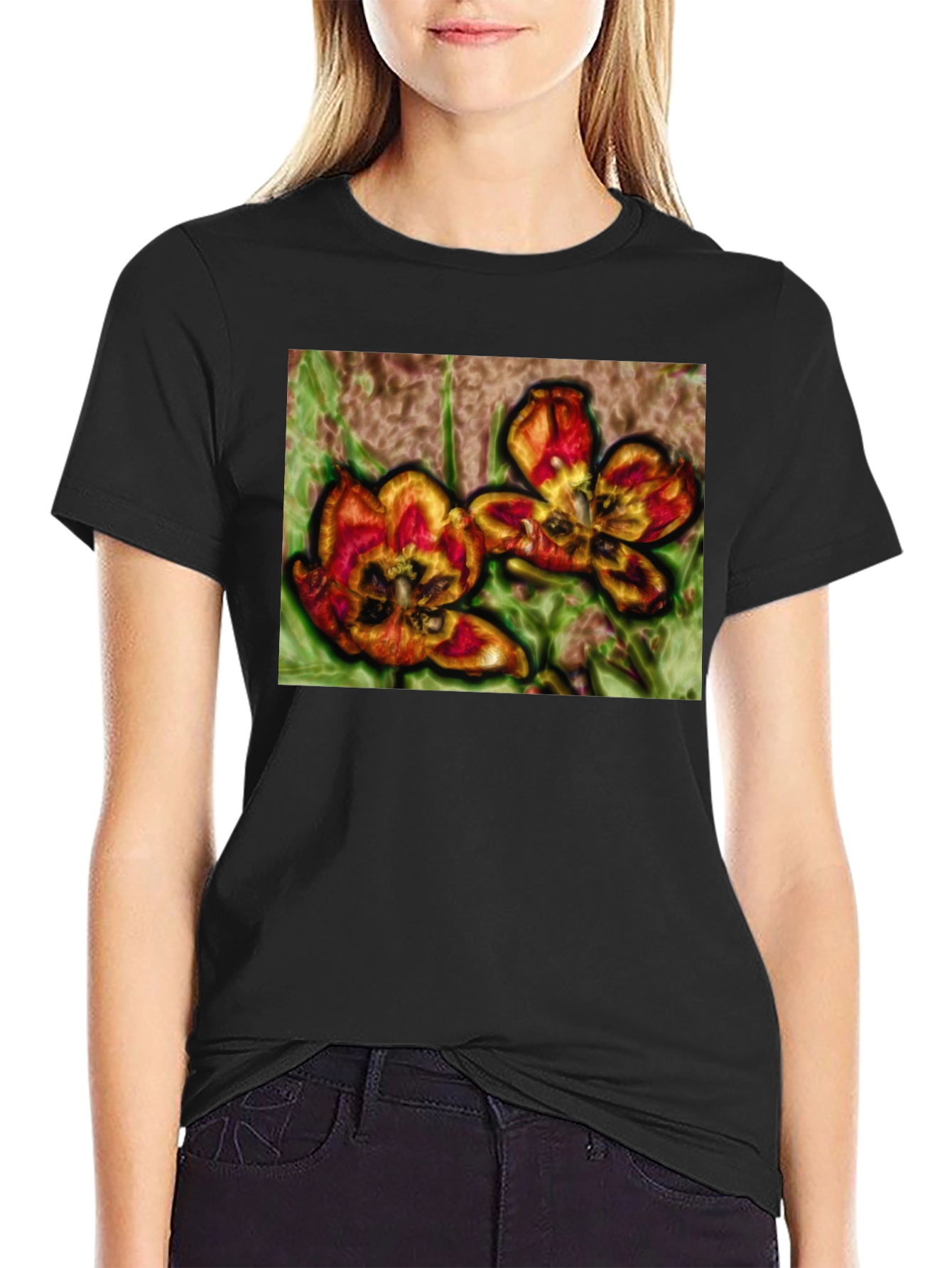 Floral Graphic Print T-Shirt
