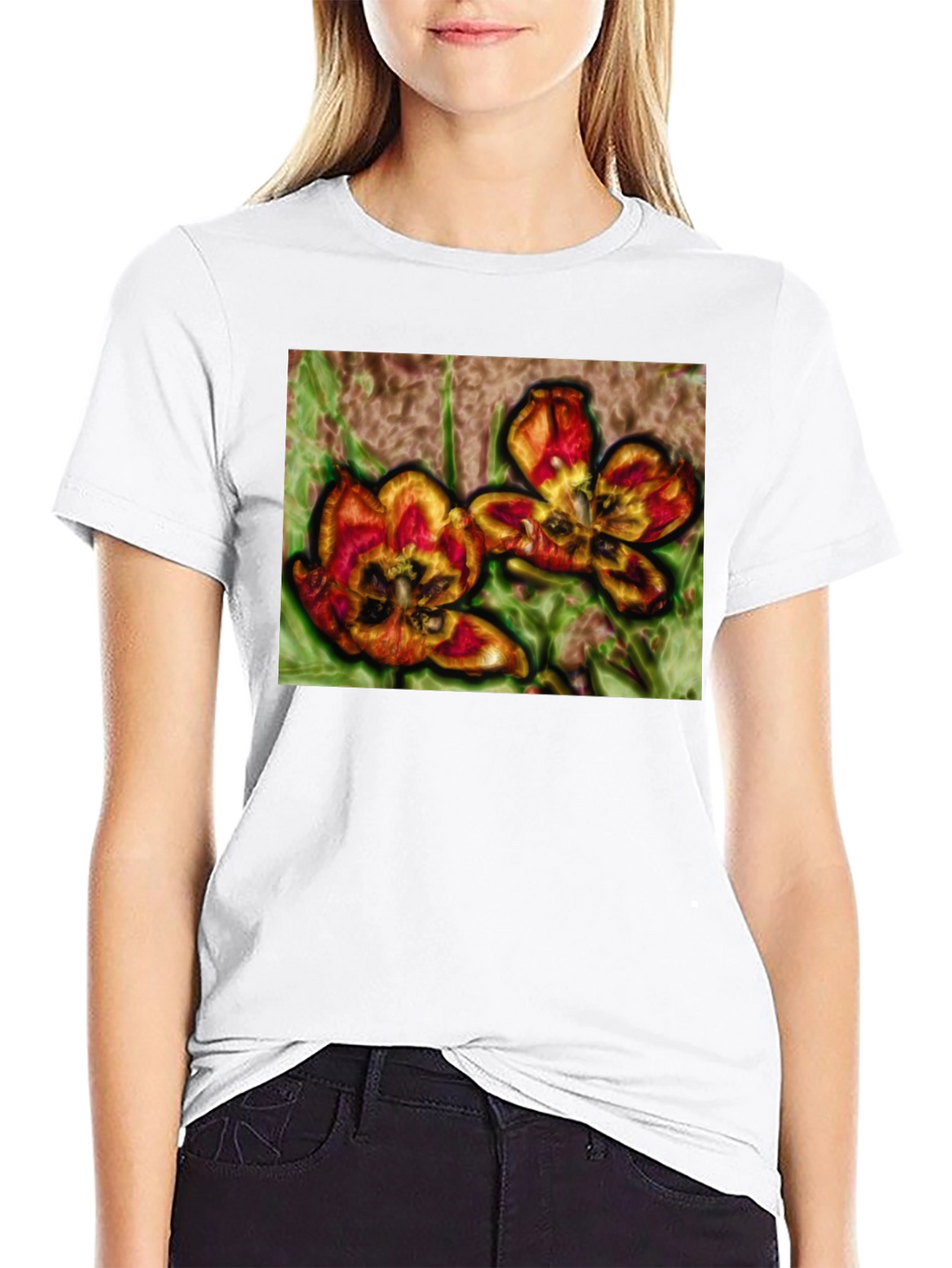 Floral Graphic Print T-Shirt
