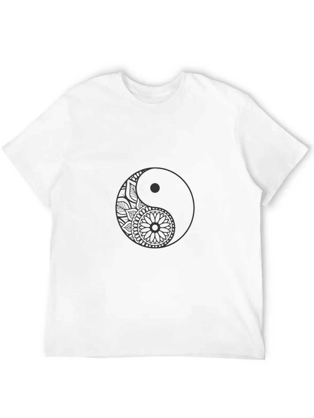Yin And Yang Balance Symbol Unisex Casual T-Shirt – Clean Design For Daily Comfort