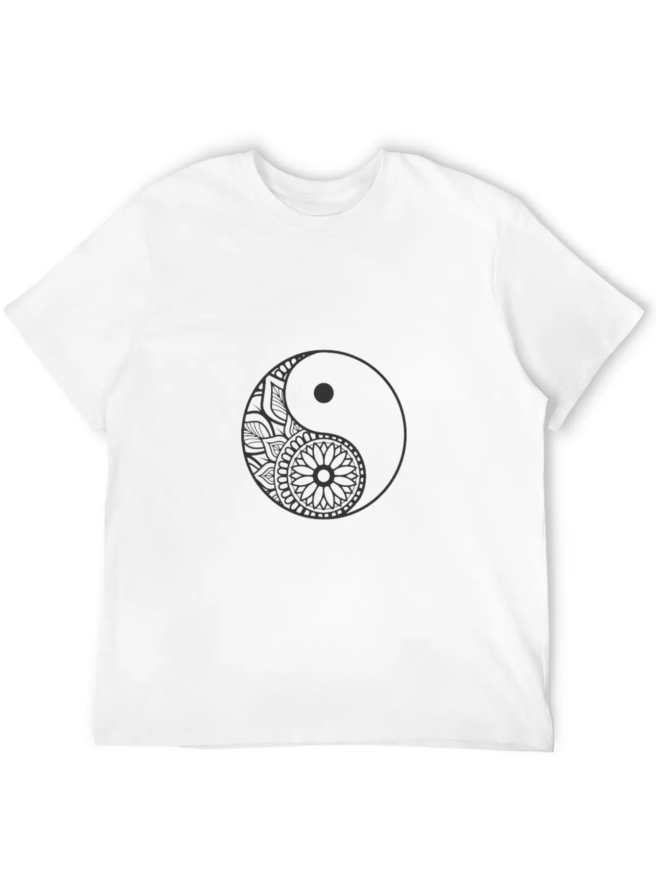 Yin And Yang Balance Symbol Unisex Casual T-Shirt – Clean Design For Daily Comfort
