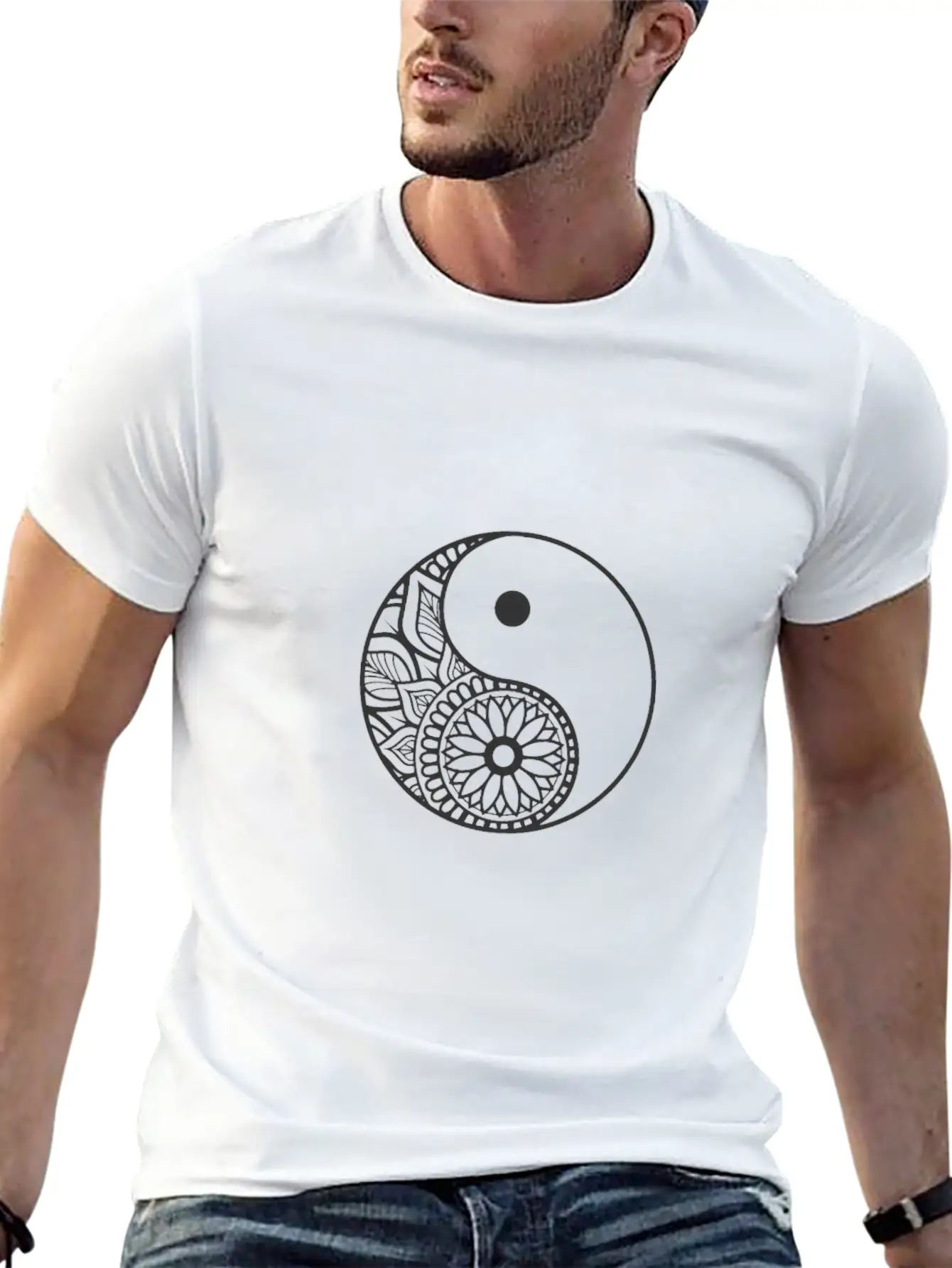 Yin And Yang Balance Symbol Unisex Casual T-Shirt – Clean Design For Daily Comfort