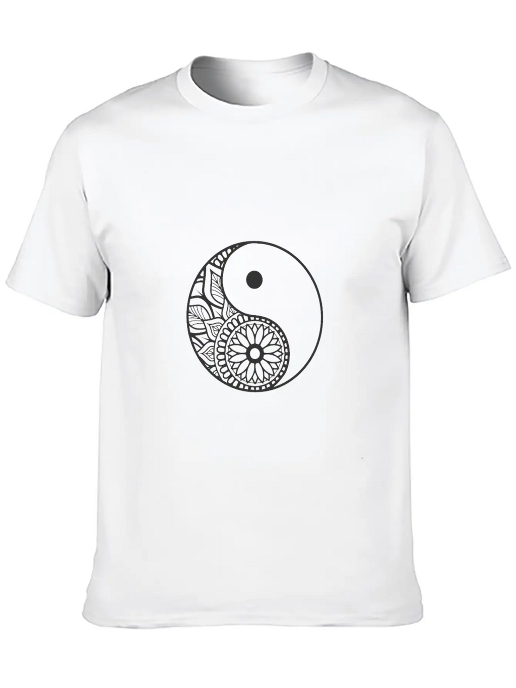 Yin And Yang Balance Symbol Unisex Casual T-Shirt – Clean Design For Daily Comfort