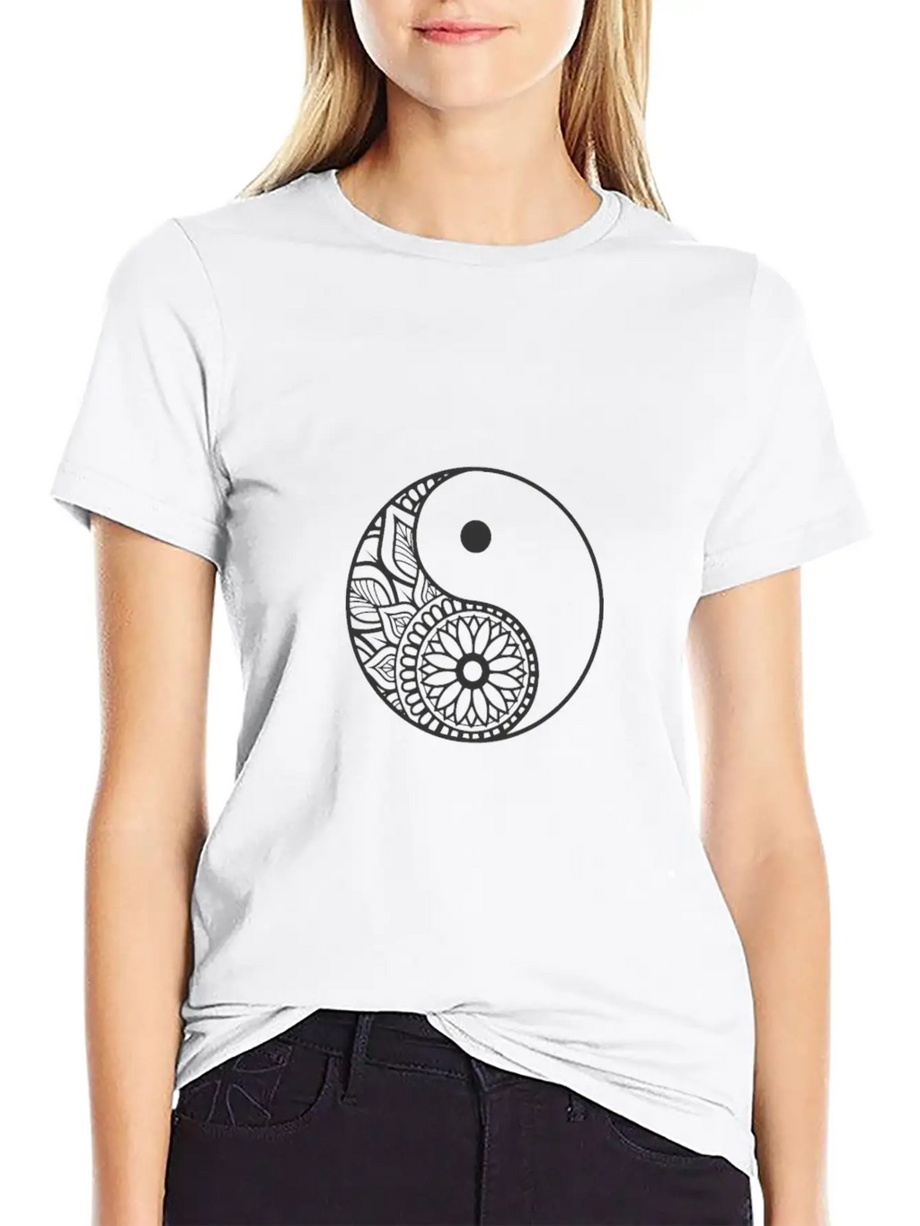 Yin And Yang Balance Symbol Unisex Casual T-Shirt – Clean Design For Daily Comfort