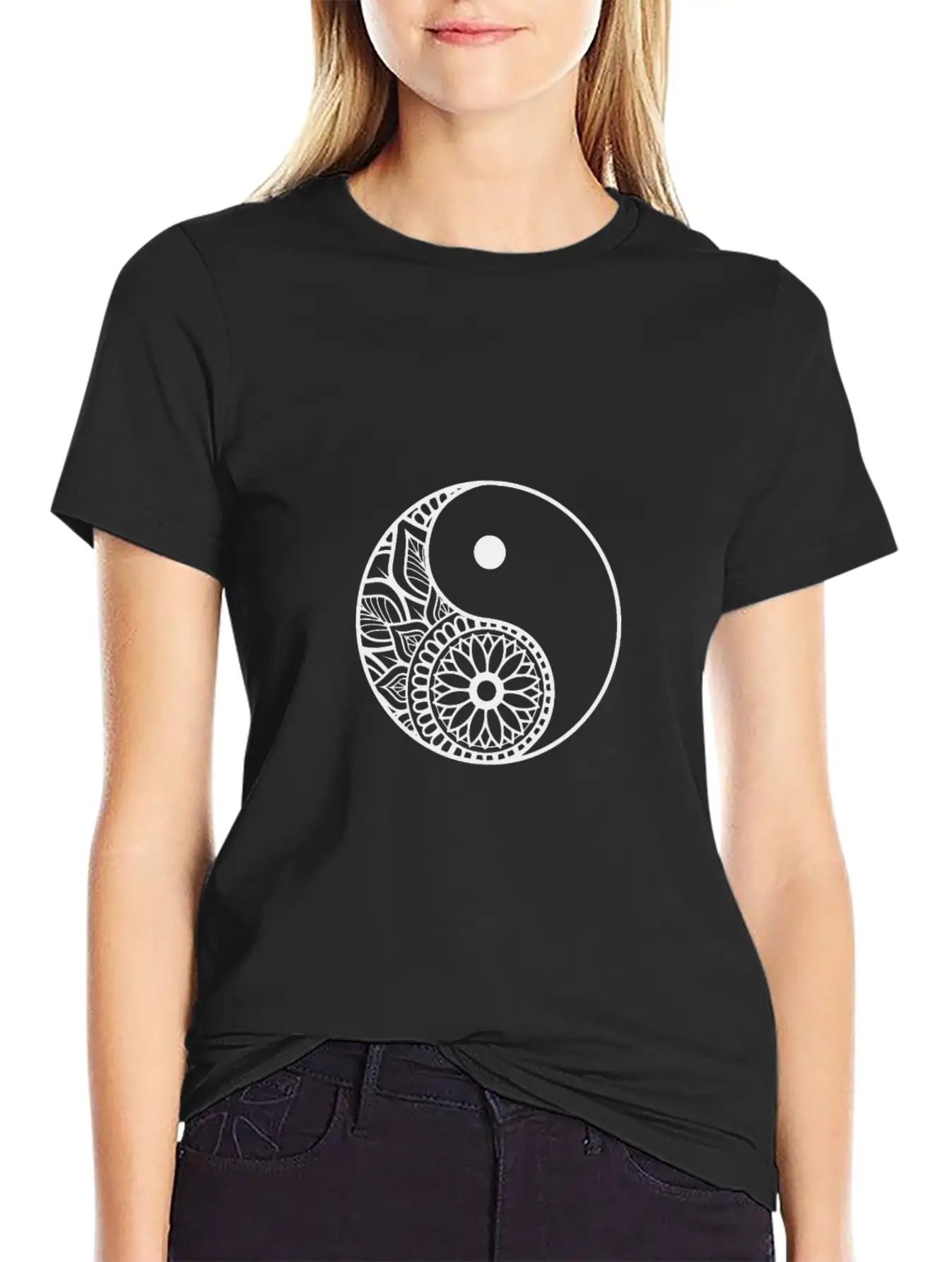 Yin And Yang Balance Symbol Unisex Casual T-Shirt – Clean Design For Daily Comfort