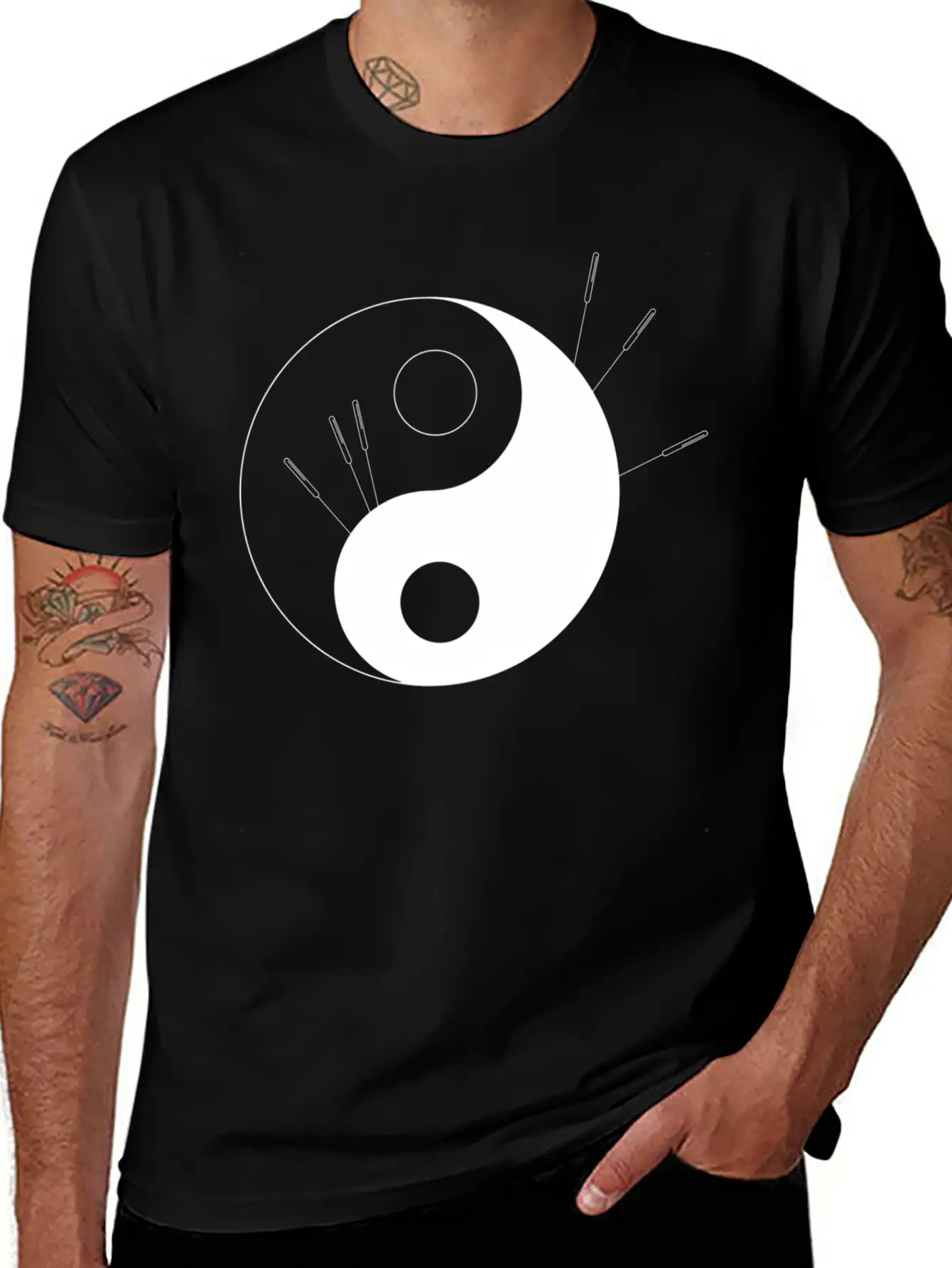 Ying Yang Acupuncture Therapist Classic Cotton Tee – Unisex Comfort For Any Season