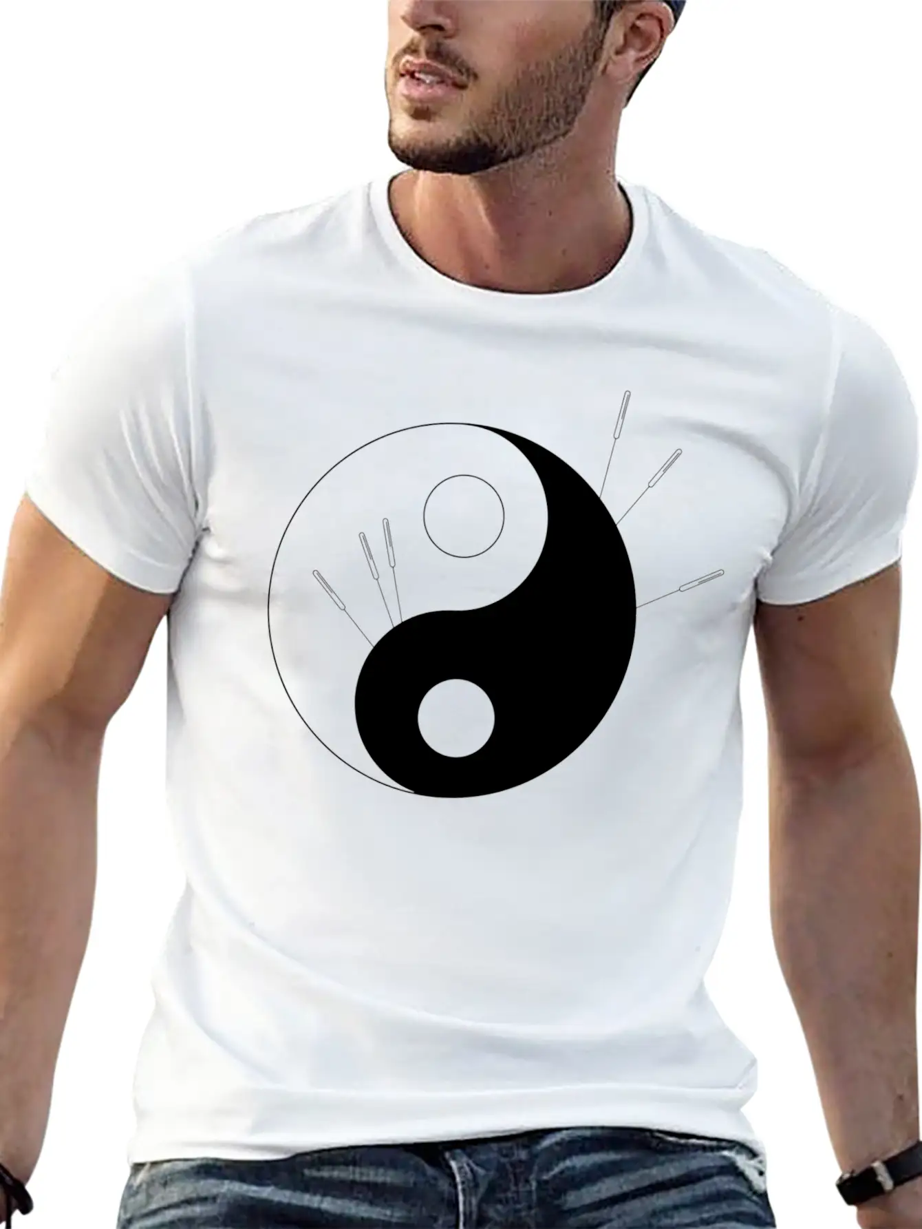 Ying Yang Acupuncture Therapist Classic Cotton Tee – Unisex Comfort For Any Season