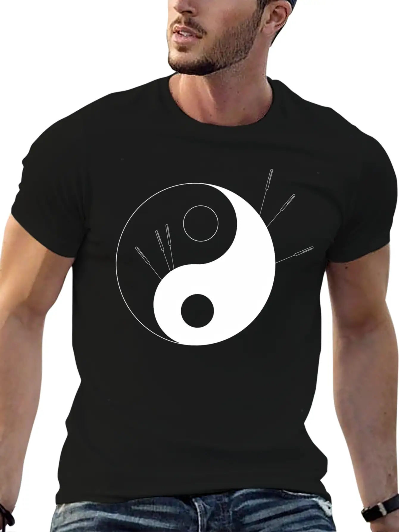 Ying Yang Acupuncture Therapist Classic Cotton Tee – Unisex Comfort For Any Season