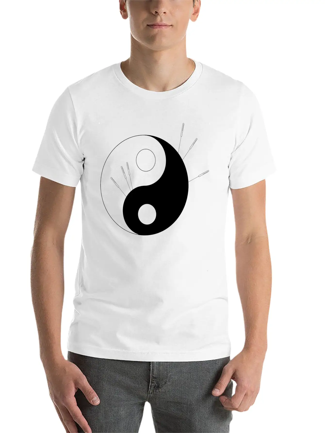 Ying Yang Acupuncture Therapist Classic Cotton Tee – Unisex Comfort For Any Season