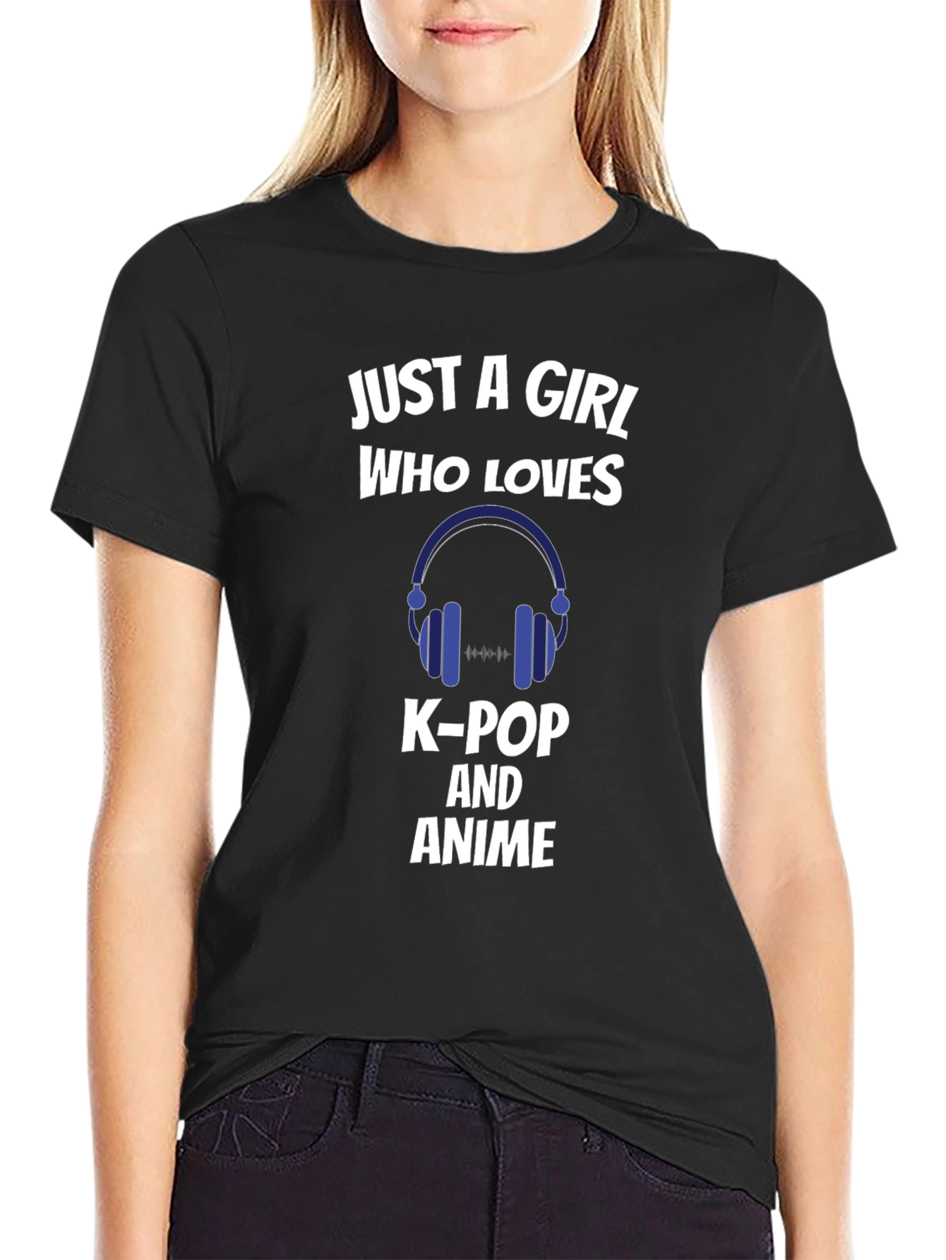 Just a Girl Who Loves K-Pop and Anime T-Shirt