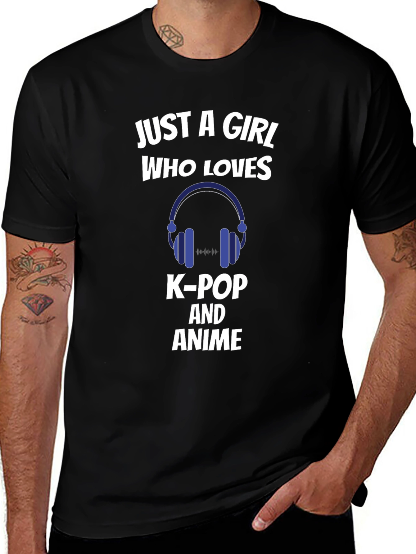 Just a Girl Who Loves K-Pop and Anime T-Shirt