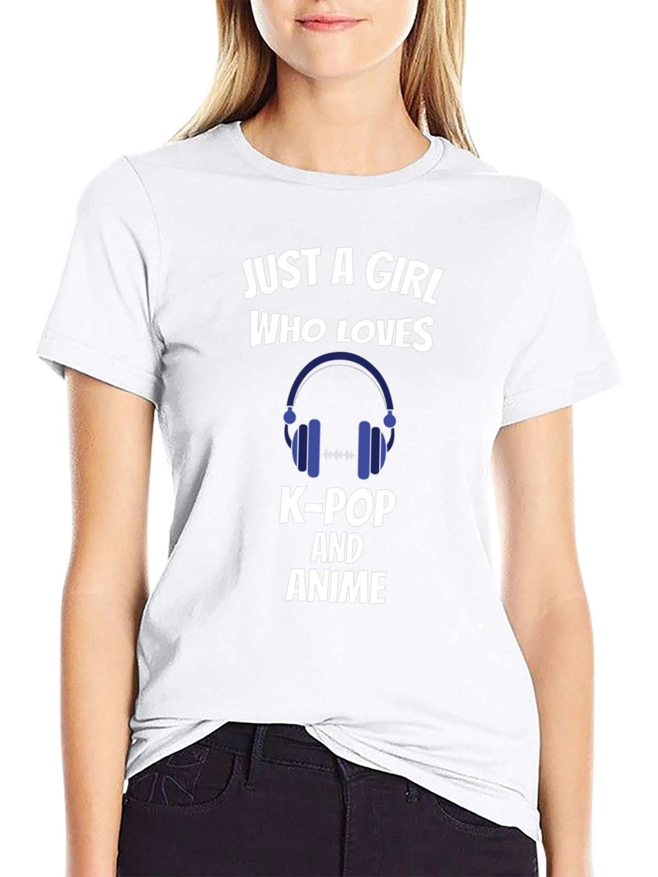 Just a Girl Who Loves K-Pop and Anime T-Shirt